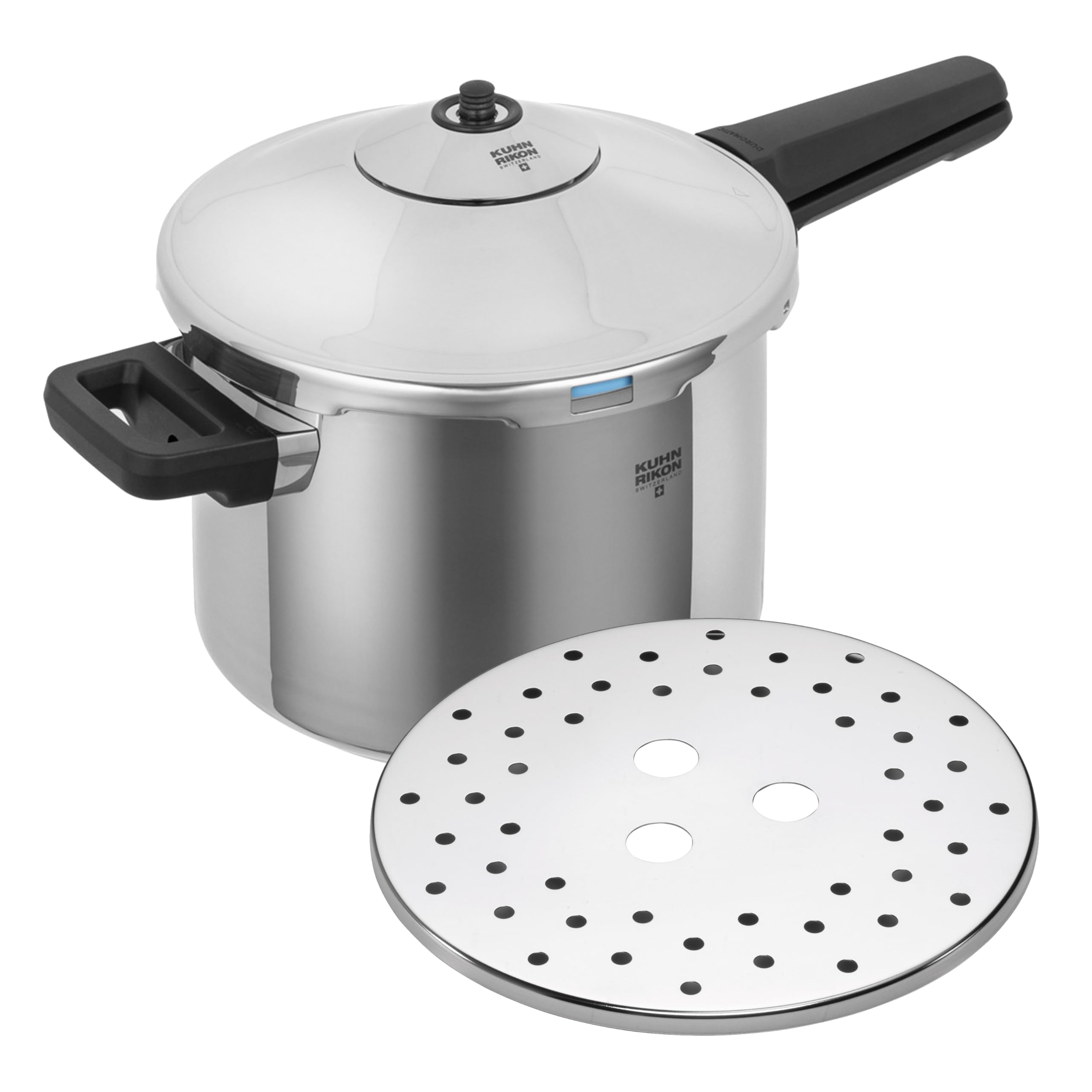 Kuhn Rikon Duromatic Stainless-Steel Saucepan Pressure Cooker - 7.4-Qt product photo
