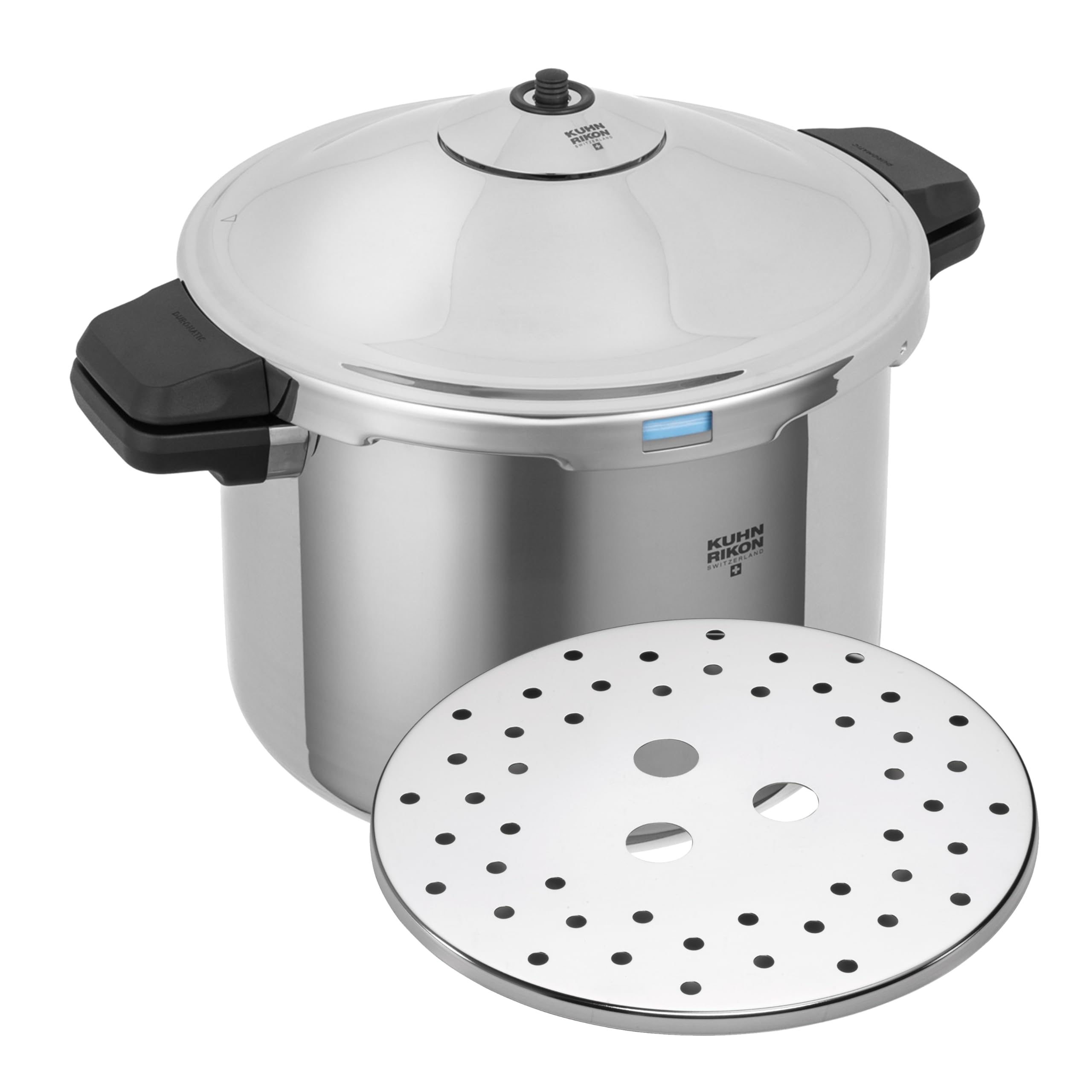 Kuhn Rikon Duromatic Hotel Stainless Steel Pressure Cooker with Side Grips, 12 Litre / 28 cm product image