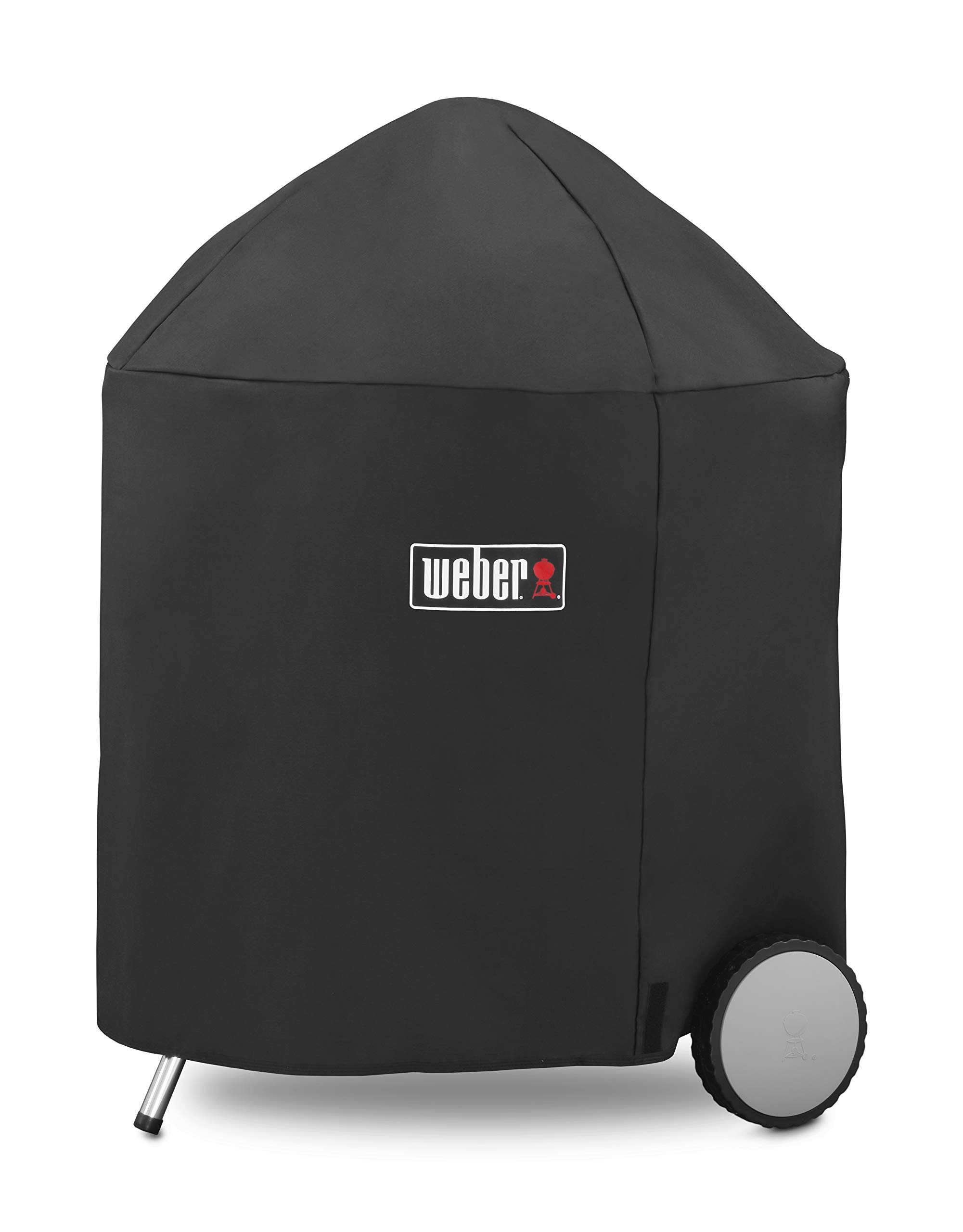 Weber Cover for 26‑Inch Charcoal Grills, Black – Durable UV‑Resistant Fabric, Breathable & Water‑Resistant with Secure Fastening Strap, Kettle product image