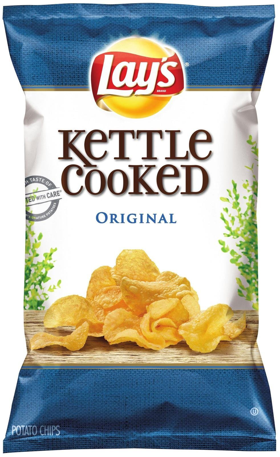 Lay’s Kettle Cooked Chips, Original, 32 Ounce Pack of 4 product image
