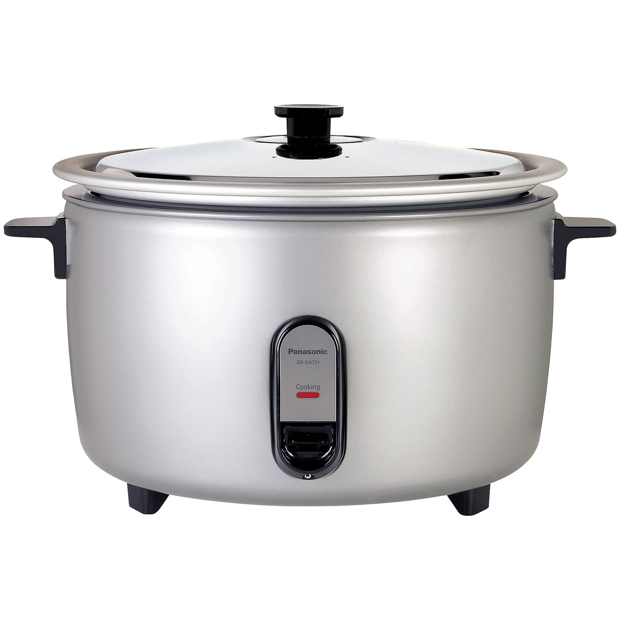 Panasonic Commercial Electric Rice Cooker, 208V Extra-Large Capacity 80-Cup Cooked, 40-Cup Uncooked with One-Touch Operation - SR-GA721L - Silver product image