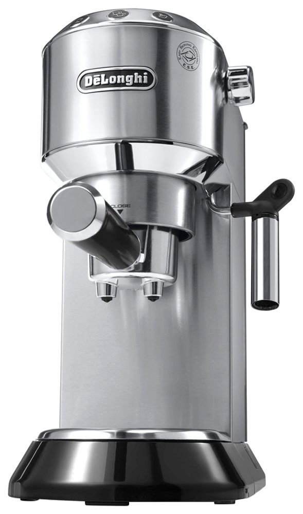 De’Longhi Dedica Style, Espresso Machine, Coffee and Cappucino Maker with Milk Frother, Metal/Stainless, EC680M, 13 x 5.9 x 12 inches product image