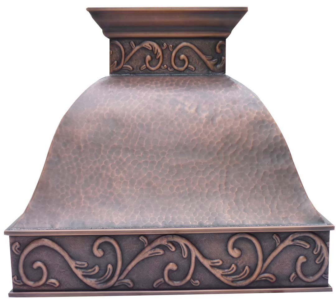 SINDA Solid Copper Custom Stove Range Hood Handcrafted By Skilled Artisans product photo