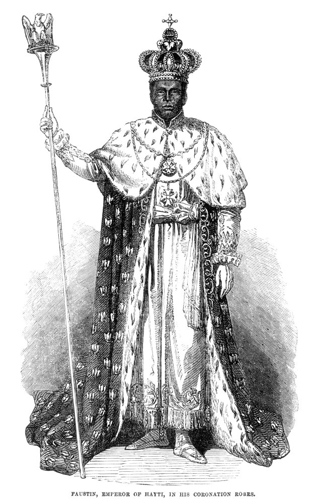 Faustin Soulouque N1782-1867 Haitian General And Politician In His Coronation Robes During His Reign As Emperor Faustin I Of Haiti 1849-1859 Wood Engraving English 1856 Poster Print by 24 x 36 product image