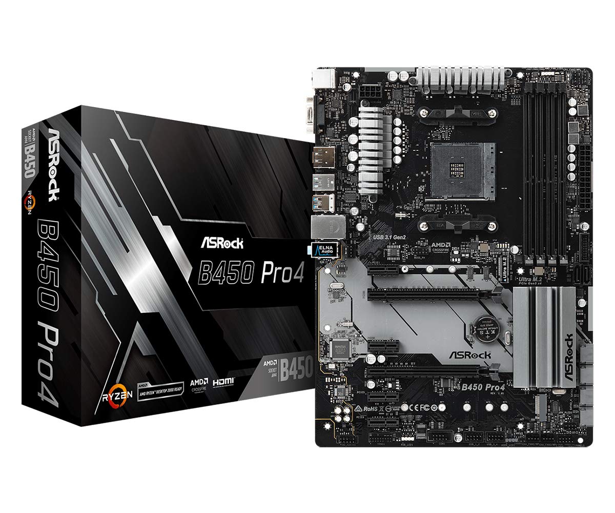 ASRock ATX Motherboard B450 PRO4 product image