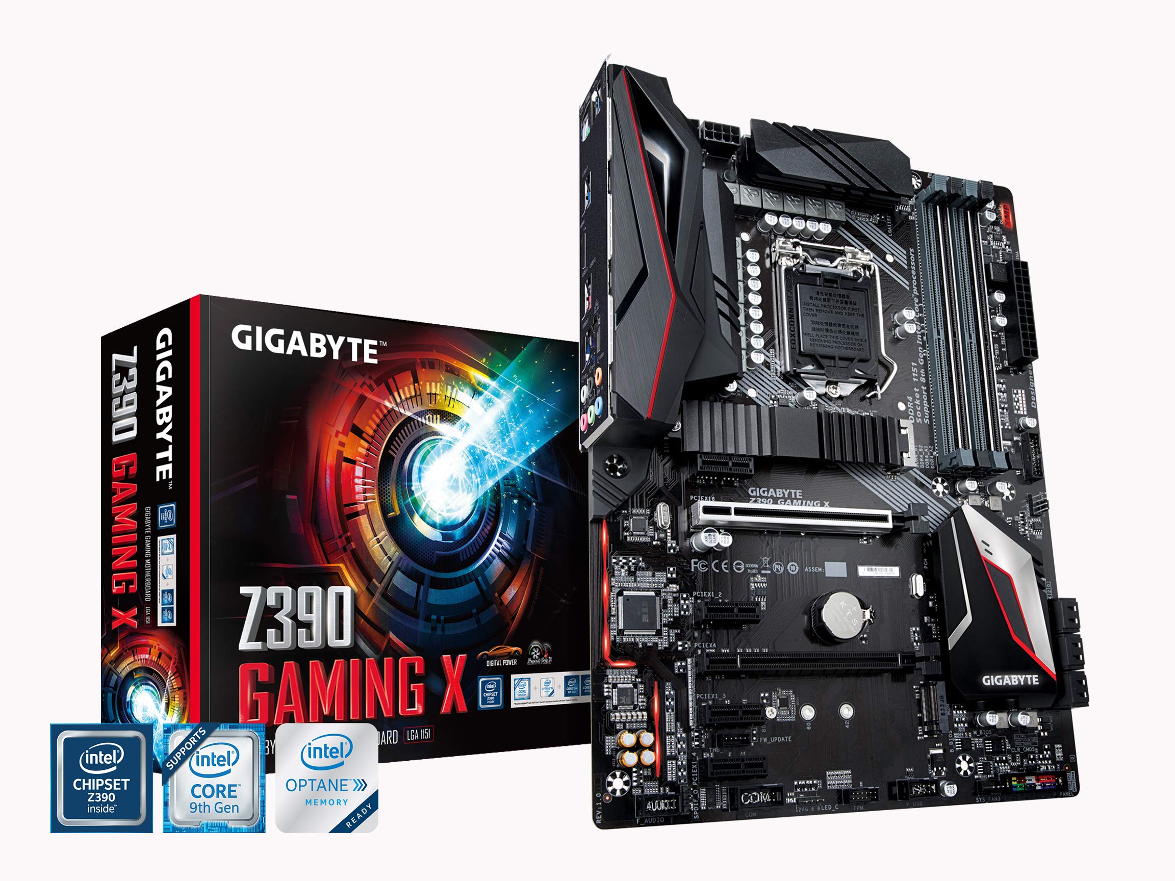 GIGABYTE Z390 GAMING X Intel LGA1151/Z390/ATX/2xM.2/Realtek ALC892/Intel LAN/HDMI/Gaming Motherboard product image