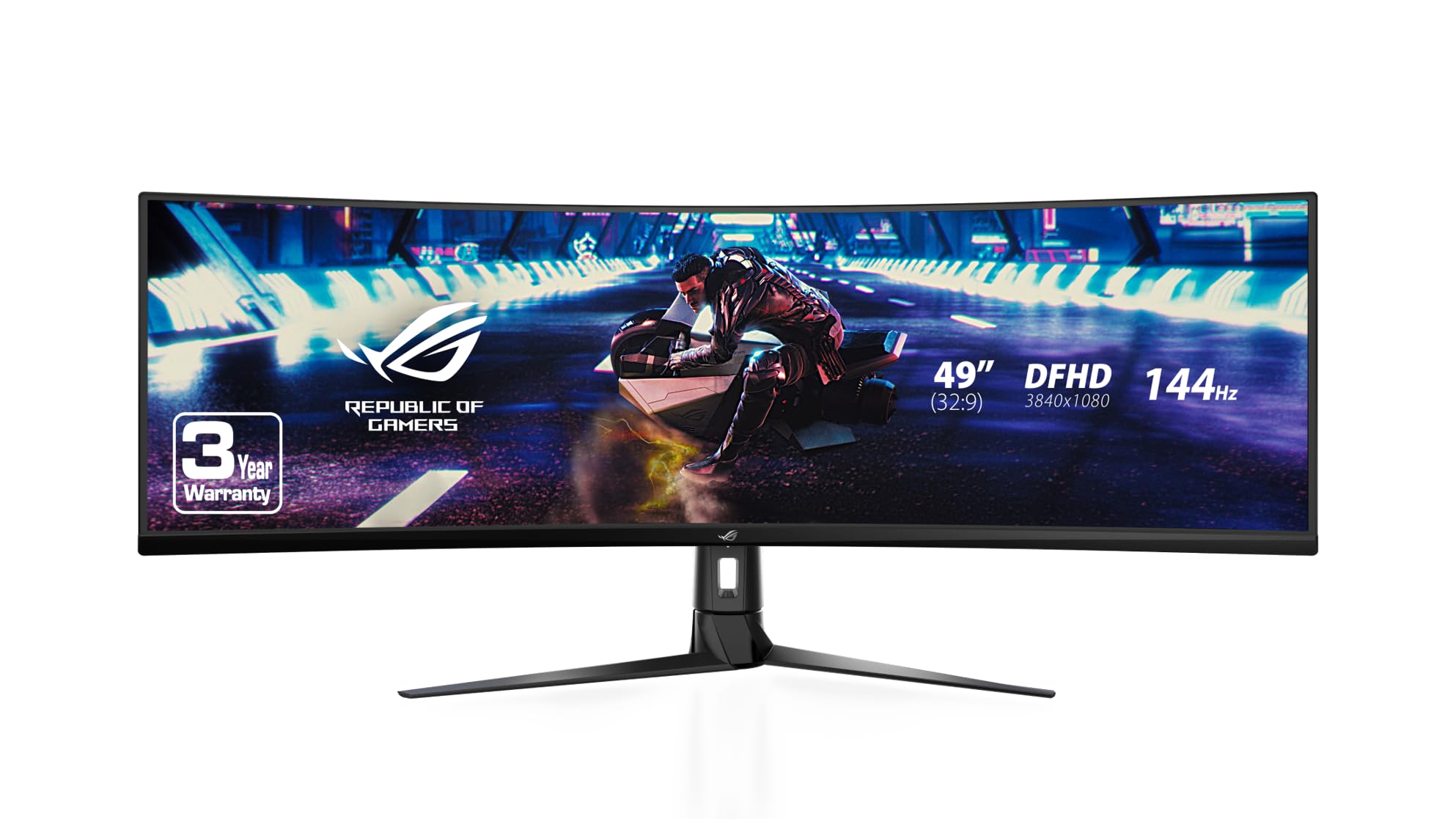 ASUS ROG Strix XG49VQ 49” Curved Gaming FreeSync Monitor 144Hz Dual Full product photo