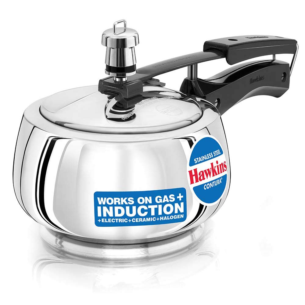 Hawkins Stainless Steel Contura Induction Compatible Inner Lid Pressure Cooker product photo