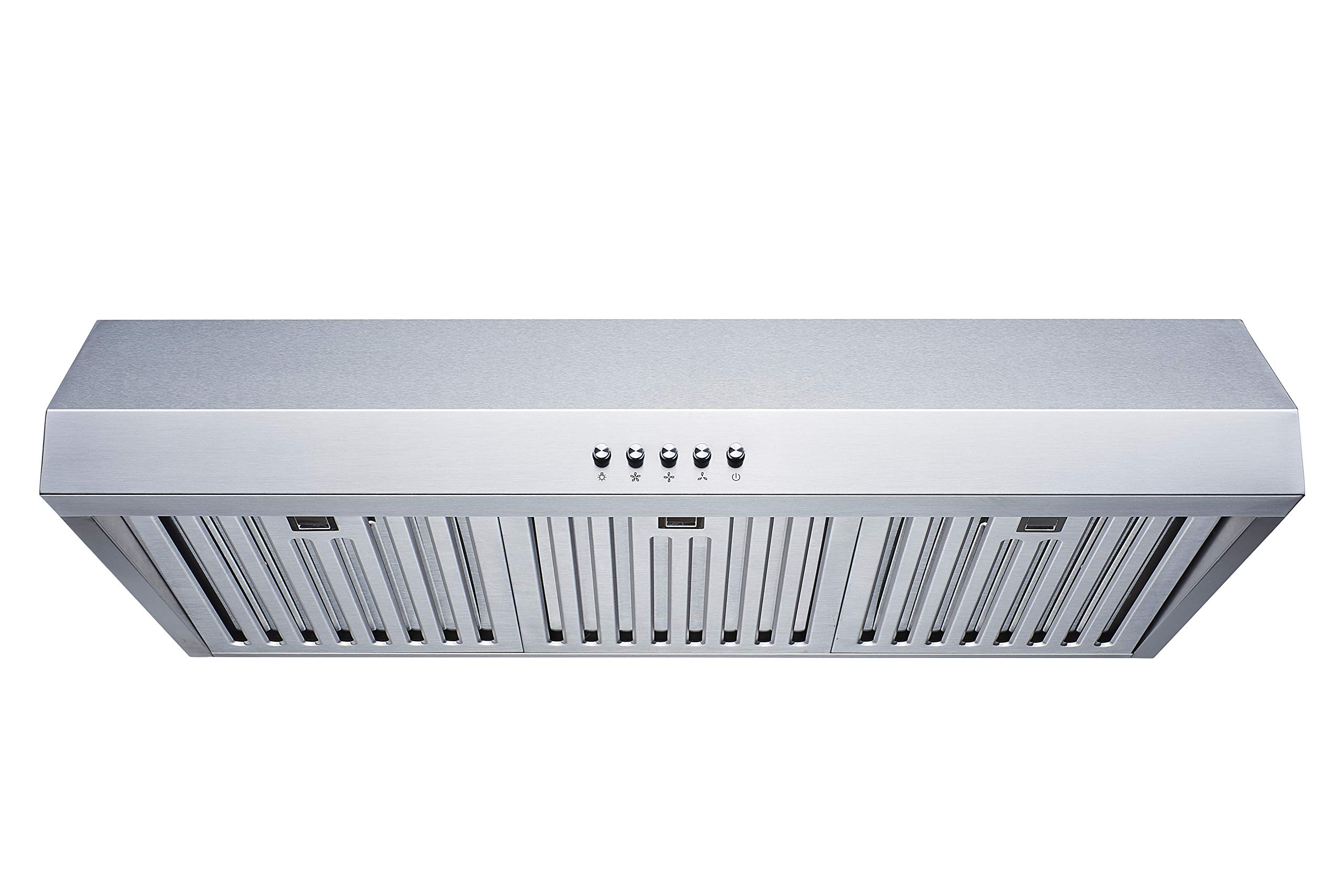 Winflo 30 In. 600 CFM Convertible Stainless Steel Under Cabinet Range Hood product photo