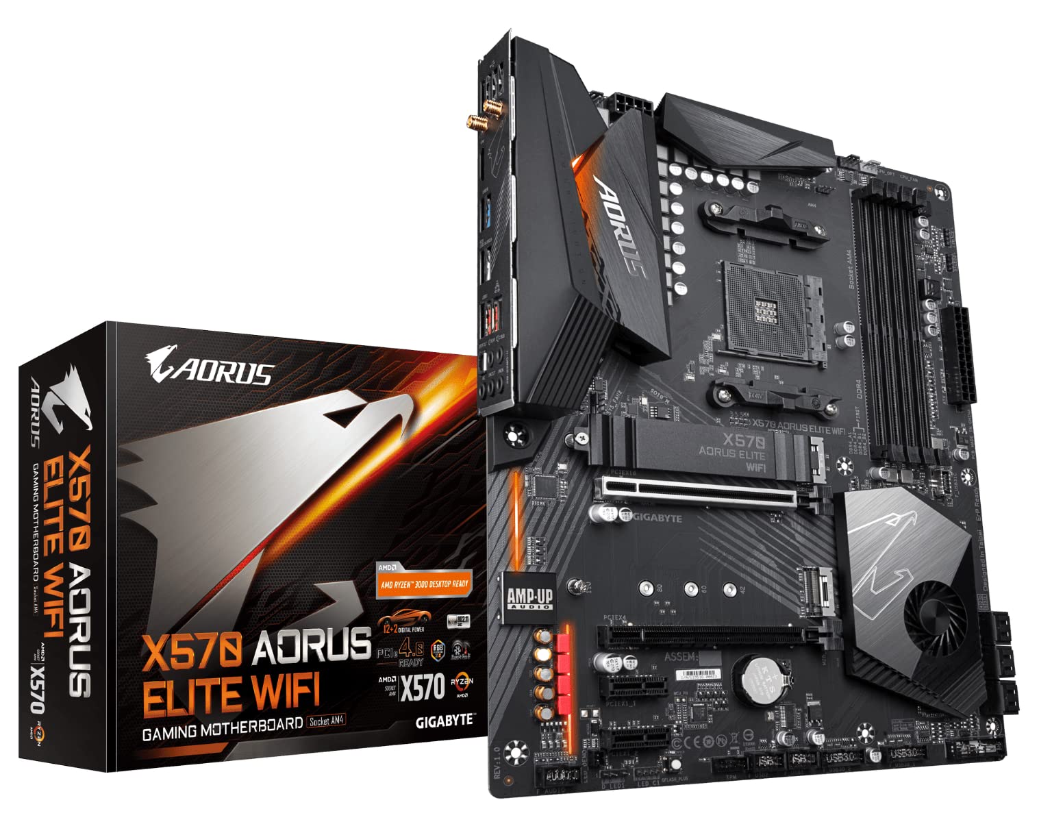 GIGABYTE X570 AORUS Elite Wi-Fi product photo
