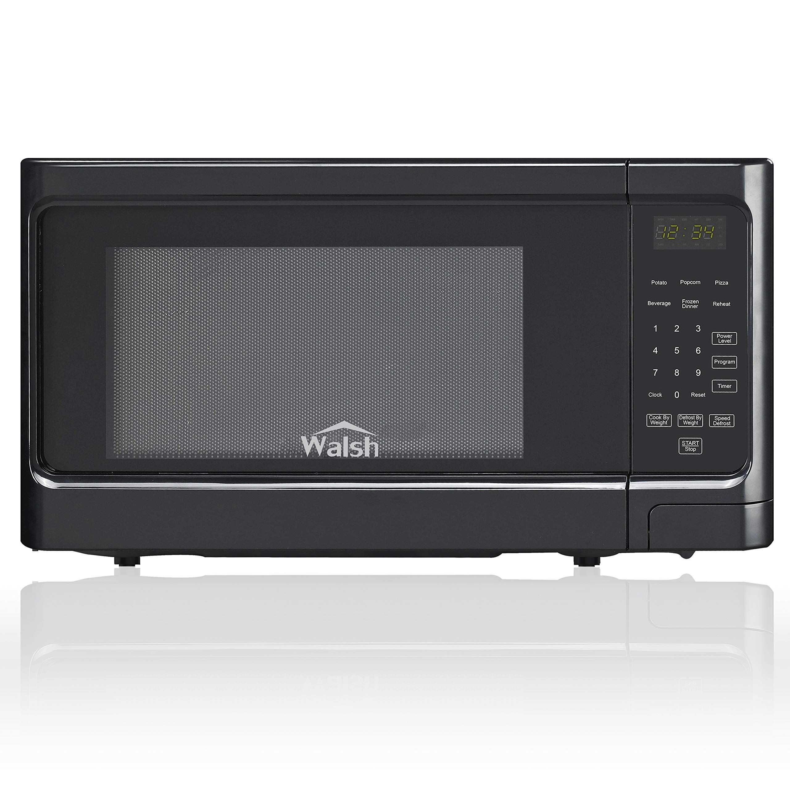 Walsh WSCMS311BK-10 Countertop Microwave Oven, 6 Cooking Programs LED Lighting Push Button, 1.1 Cu.Ft/1000W, Black product image