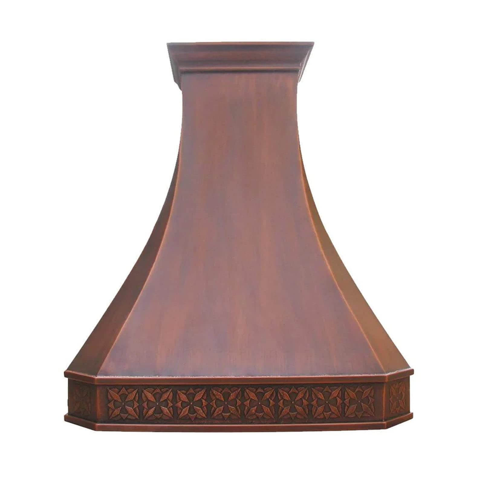 SINDA 48"Wx36"H Wall Mount 99.9% Pure Virgin Copper Range Hood Handcrafted by Artisans, Includes SUS304 Commercial Grade Vent, Lighting, Fan Motor and Baffle Filter, H3SA-LCW4836 product image