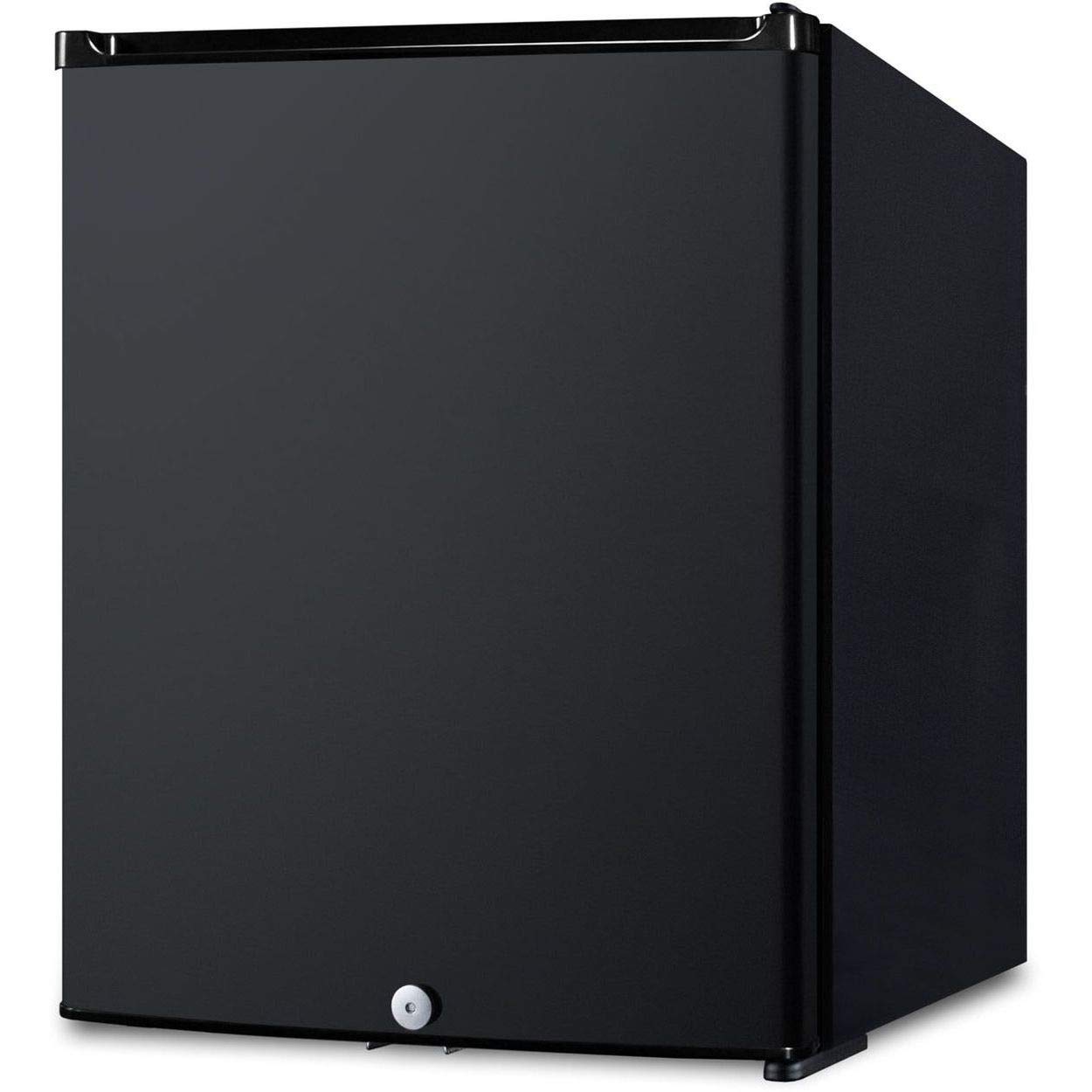 Summit Appliance MB12B Compact Minibar, Black; 16" Wide, 0.7 cu.ft Capacity, Digital Controls, Compressor-Based Cooling System, Factory Installed Lock, Led Lighting, White Interior, Leveling Legs product image