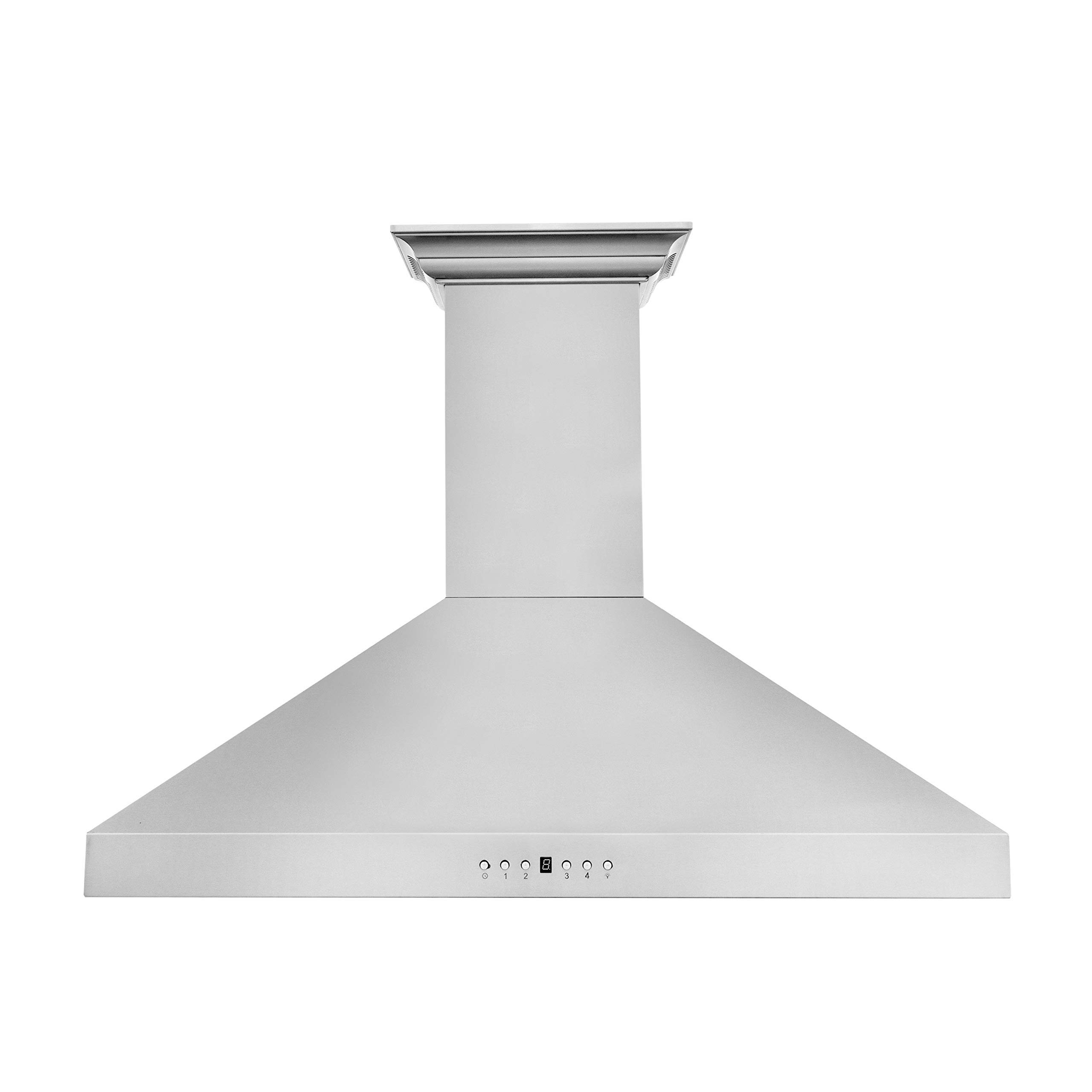 ZLINE 30 in. Convertible Vent Wall Mount Range Hood in Stainless Steel with Crown Molding KL3CRN-30 product image