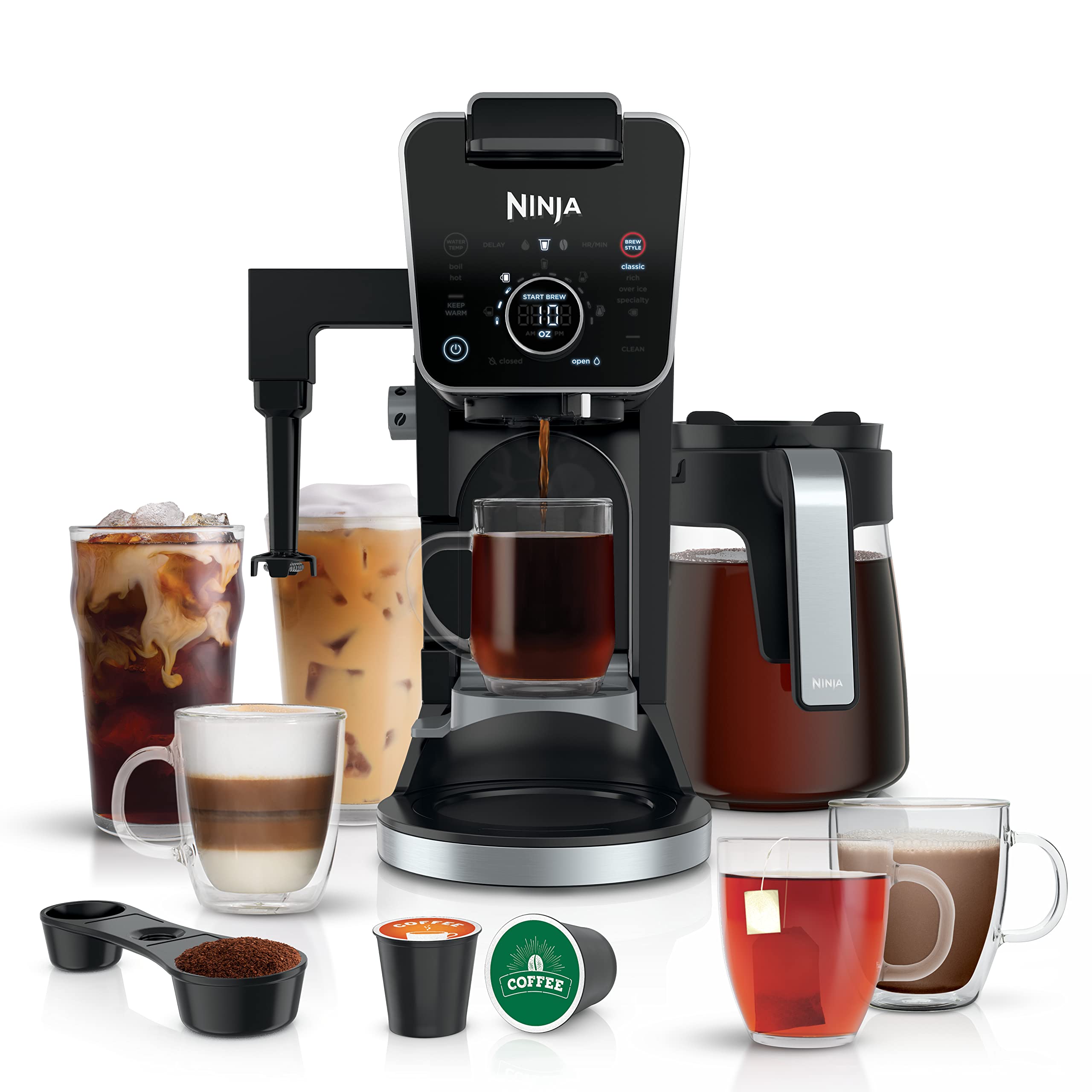 Ninja Drip Coffee Maker With K Cup Combo, DualBrew Pro Specialty Coffee System, Coffee Machine Compatible with K-Cup Pods, 12 Cup Single Serve Coffee Makers with Paper Filter, CFP301 product image