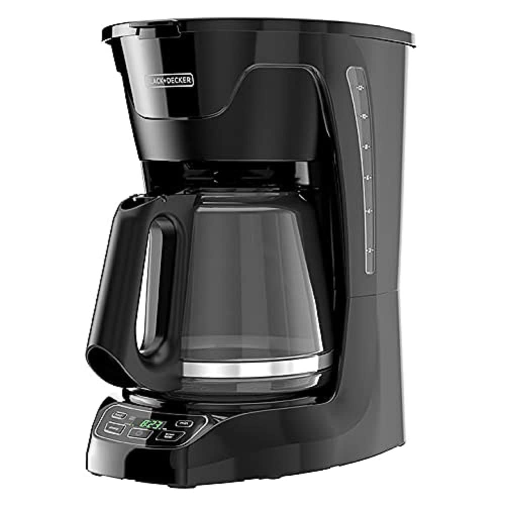 BLACK+DECKER CM1110B Programable 12-Cup Coffee Maker, Easy Pour, Non-Drip Carafe with Removable Filter Basket, Black product image