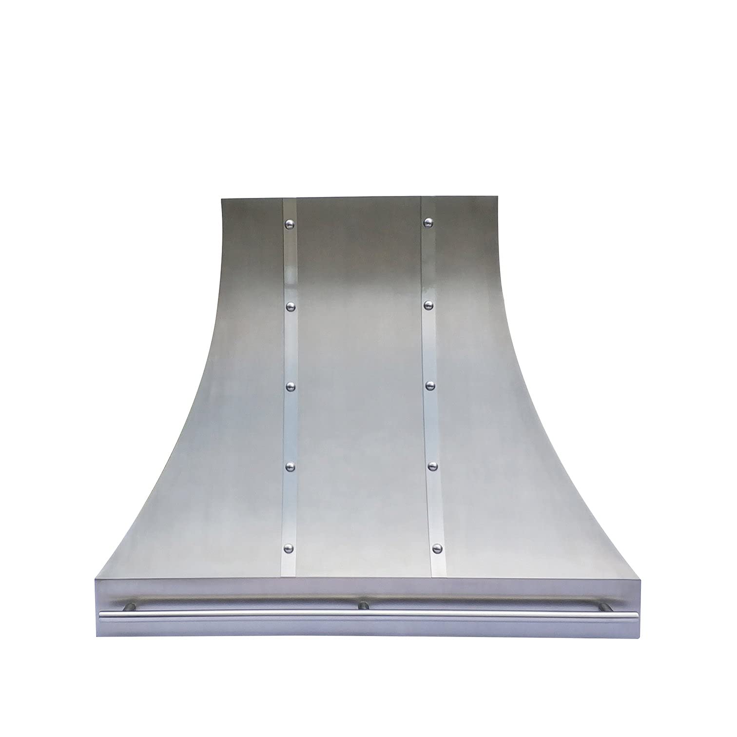 SINDA Handmade Stainless Steel Range Hood Cover with Commercial Grade Stainless Steel Vent, Inlcudes Fan Motor, Light, and Baffle Filter, Elegant Design, SRH7TRHW4248L, 42"Wx48"H, Wall Mount product image