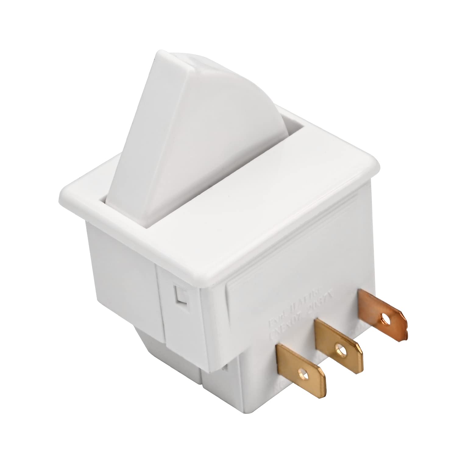 Heyiarbeit Refrigerator Door Light Switch 3Pin Universal Replacement LTK-17 Momentary Fridge Switch NC AC 250V 0.5A for Most Refrigerators Freezer White product image