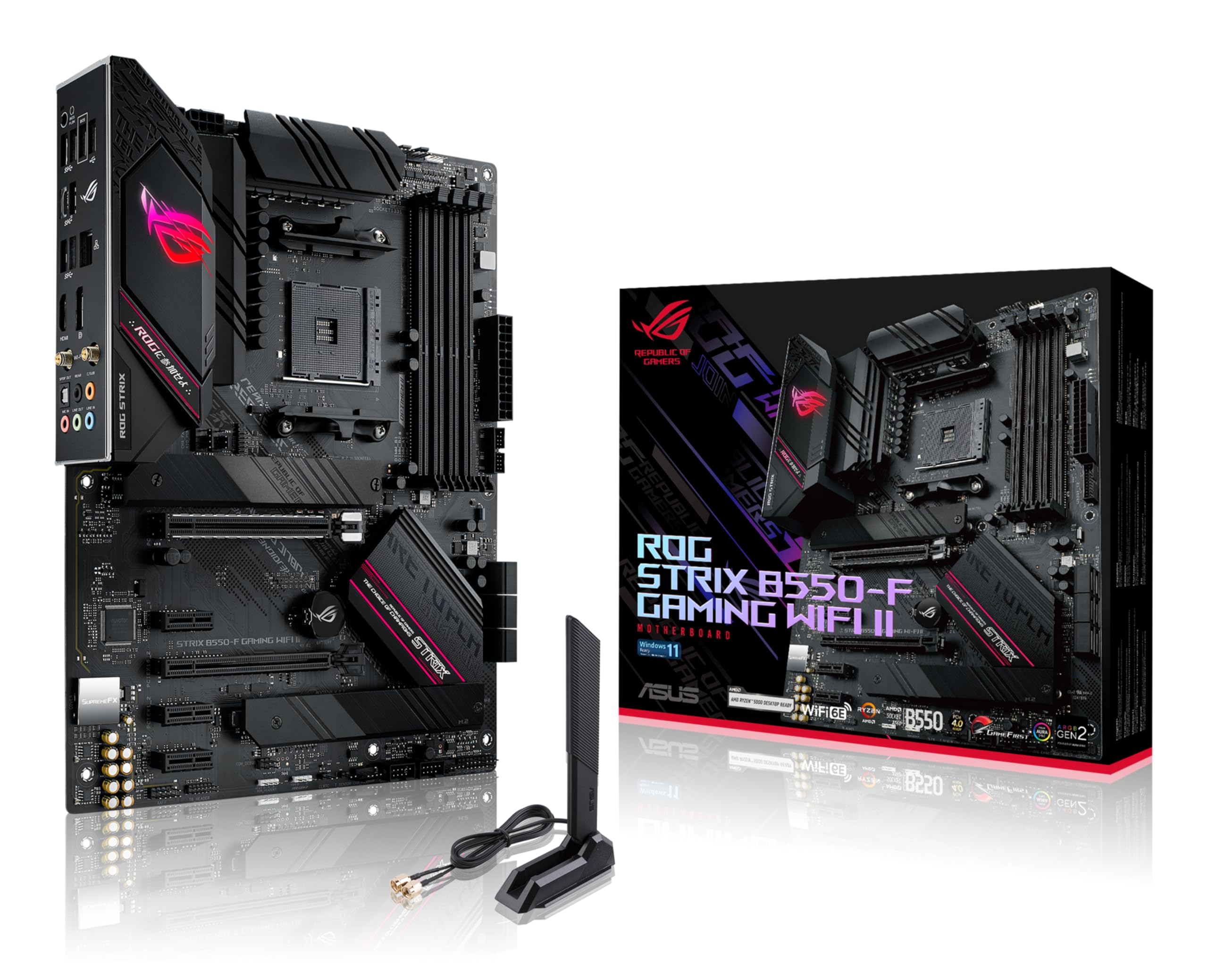ASUS ROG Strix B550-F Gaming WiFi II AMD Socket AM4 ATX DDR4 Motherboard product image