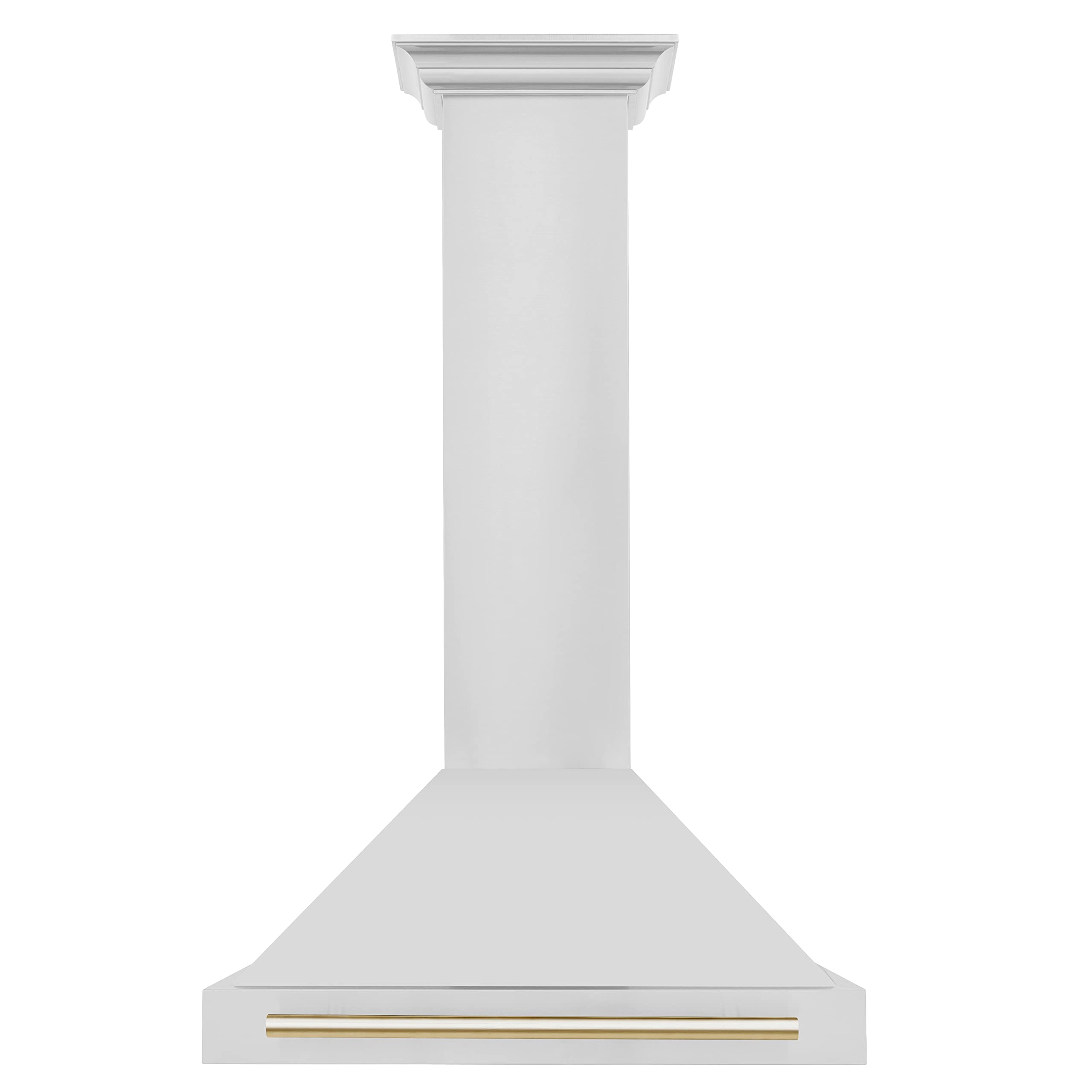 ZLINE 30" Autograph Edition Stainless Steel Range Hood with Stainless Steel Shell and Polished Gold Handle product image