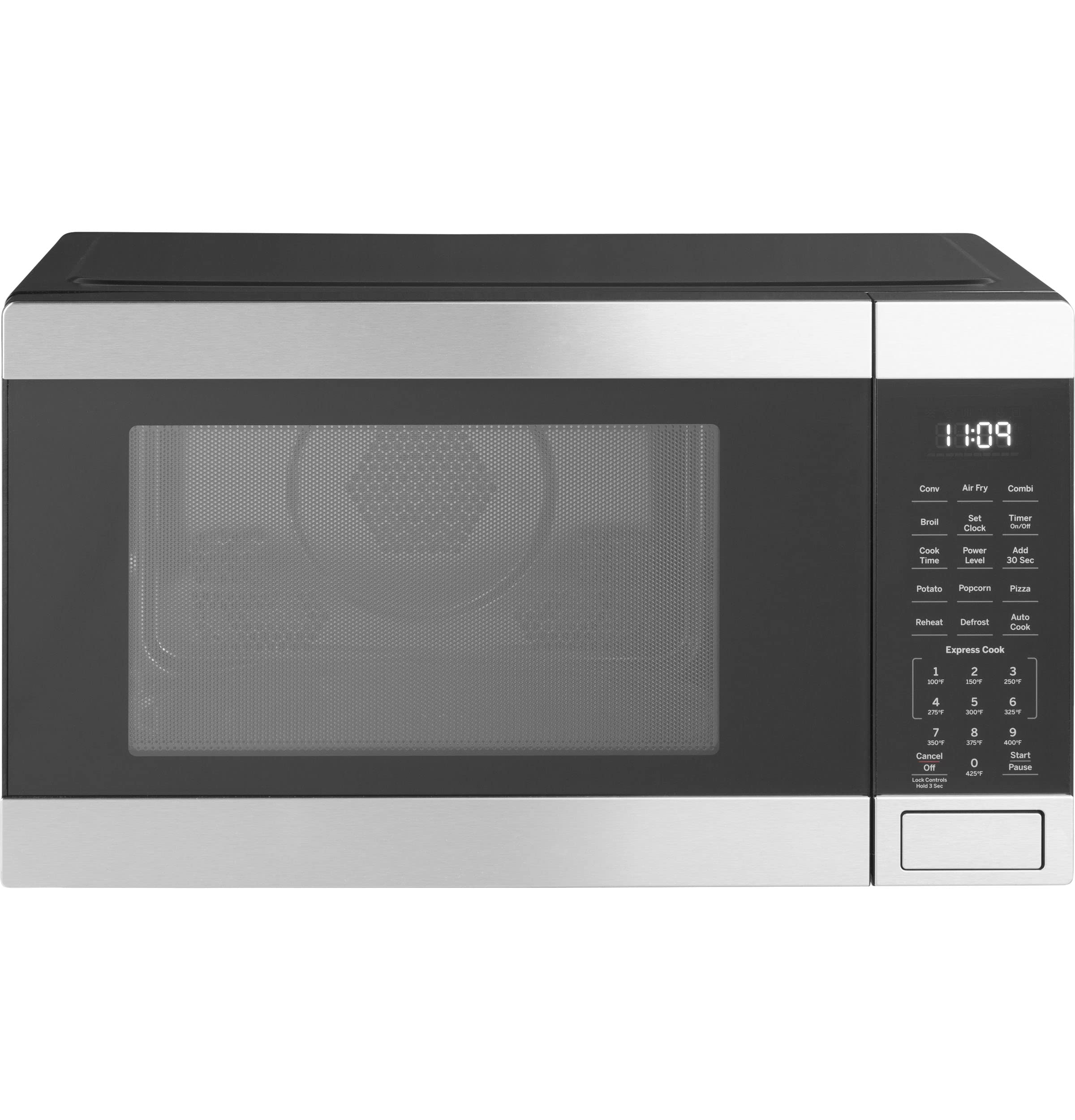 GE JES1109RRSS 1.0 Cu. Ft. Capacity Countertop Convection Microwave Oven with Air Fry, Stainless Steel product image