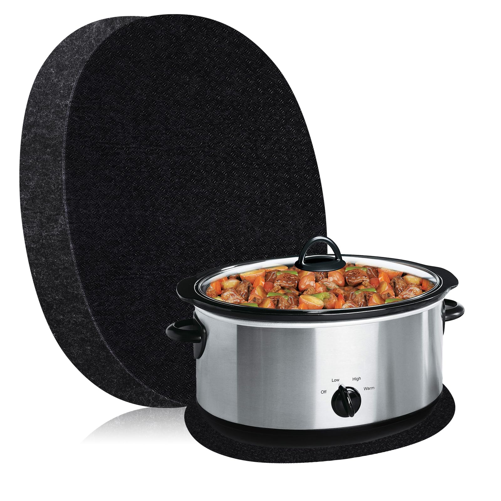 Heat Resistant Mat for Crockpot Slow Cooker with Appliance Slider Function, 2 Pack Countertop Protector for Crock Pot Slow Cookers, Crock-Pot 3-10 Quart, Hamilton Beach Slow Cooker product image