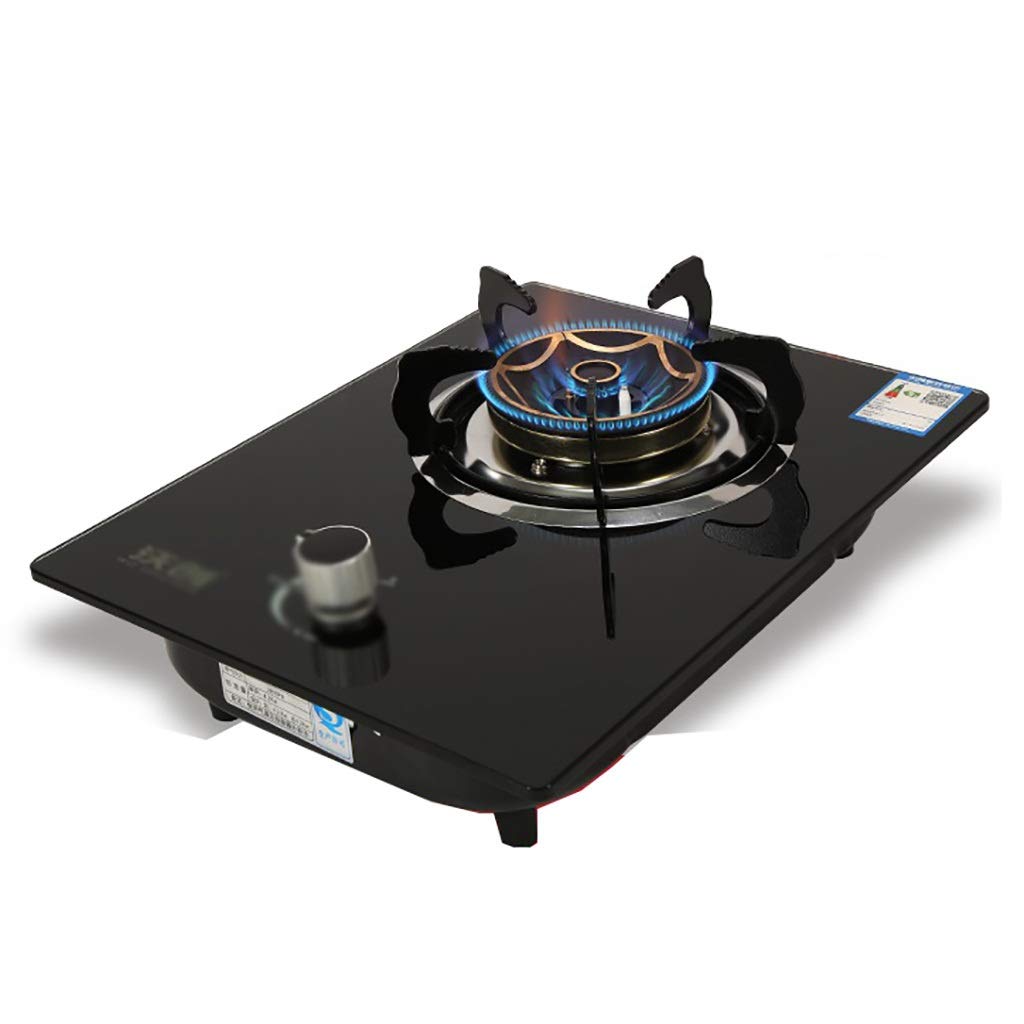 Desktop/Embedded Gas Stove,Black Tempered Glass Natural Gas/Liquefied Gas Cooktop 4.2KwC Liquefied gas E Liquefied gas product image