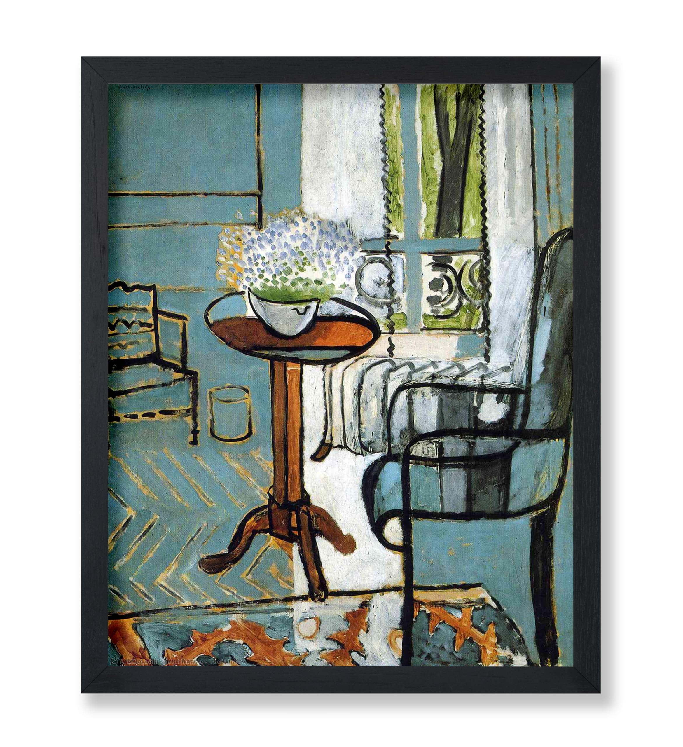 Poster Master Vintage Henri Matisse Poster - Retro The Window Print - Fauvism Art - Flower Pot Art- Gift for Men, Women - Abstract Wall Decor for Office, Bedroom, Living Room - 8x10 UNFRAMED Wall Art product image