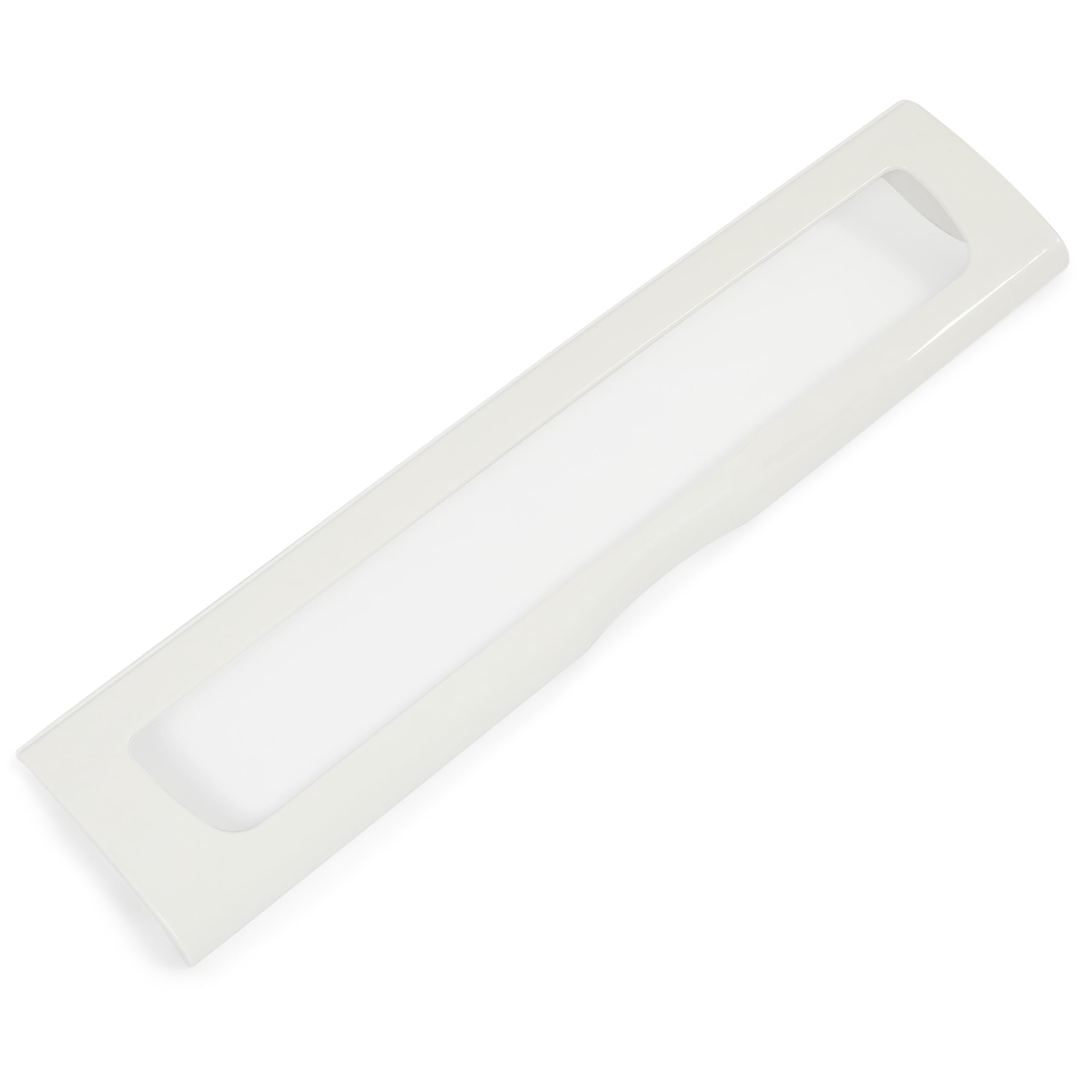 HECASA W10827015 AP5985816 PS11723190 Refrigerator Pantry Drawer Door Compatible with Whirlpool Refrigerator Plastic Clear White 67005903 Replacement only product image