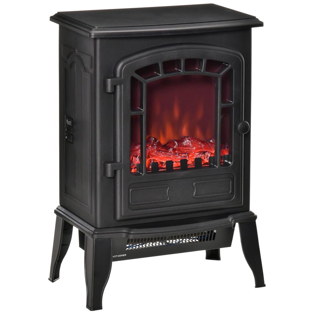 Electric Fireplace Heater LED Flame Fireplace Stove 15.25 9.5 22.25 product image