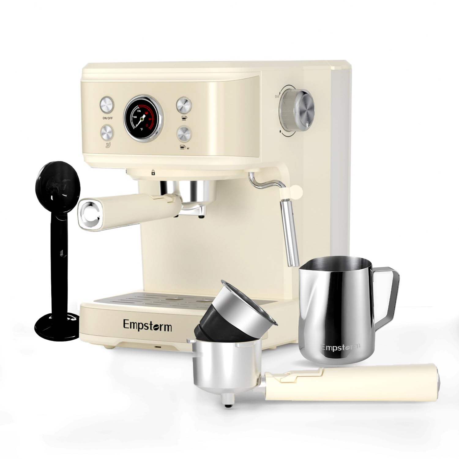 Espresso Machine 20 Bar, 2 in 1 Espresso Maker with Milk Frother Steam Wand for Latte and Cappuccino& Milk Frothing Pitcher Steamer Cup Foam Making product image