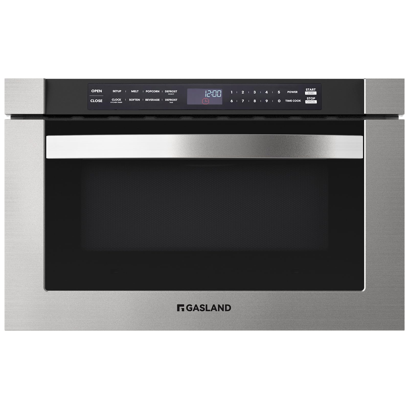 GASLAND 1.2 cu. ft. Microwave Drawer 24 Inch, 1000W Built in Drawer Microwave, Under Counter Microwave, Under the Cabinet Microwave with 11 Custom Cooking Levels, Touch Controls, Stainless Steel product image