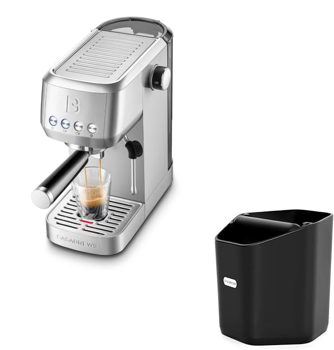 CASABREWS Espresso Machine 20 Bar with Steam Milk Frother & Espresso Knock Box, Gift for Coffee Lovers product image