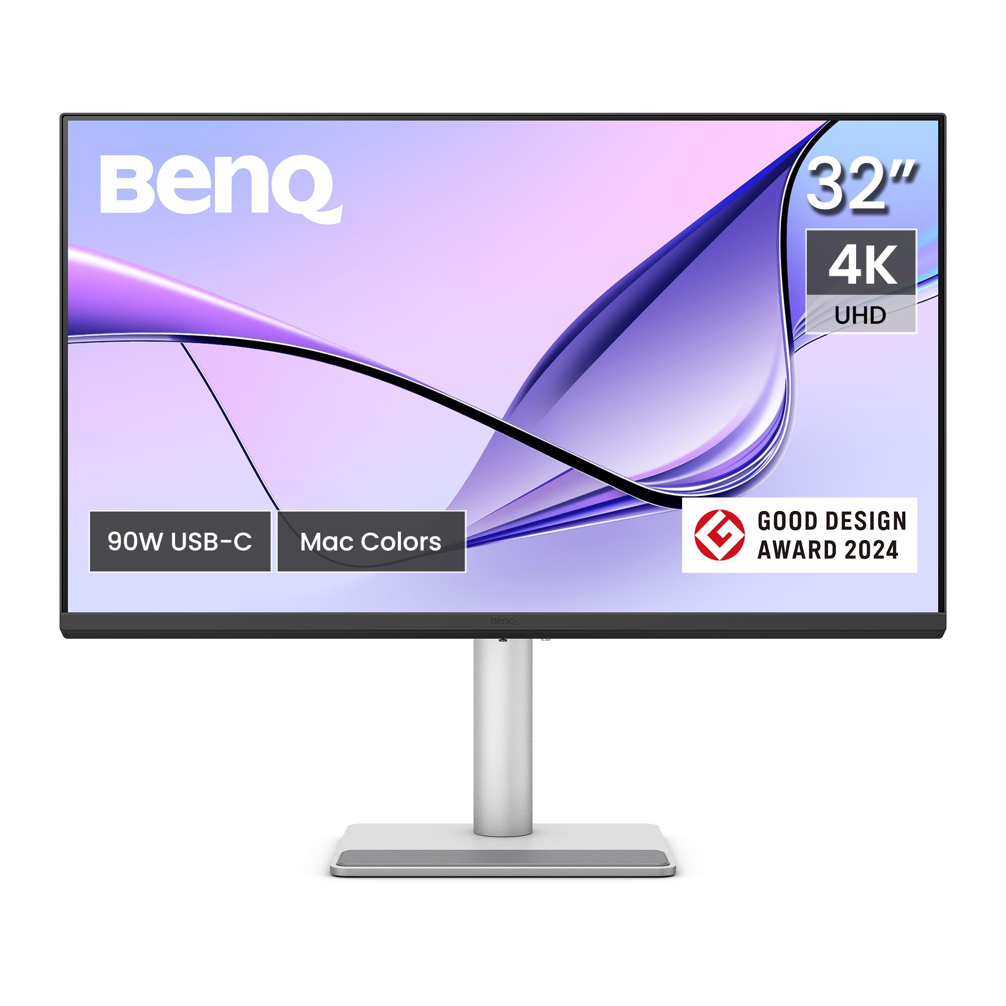 BenQ MA320U 32” 4K 3840x2160 Monitor for MacBook® Pro/Air, Dual USB-C, 90W Power Delivery, Mac Color Match, USB Hub, Brightness & Volume Control on Mac, Height & Tilt Adjustable Stand, P3 Color Gamut product image