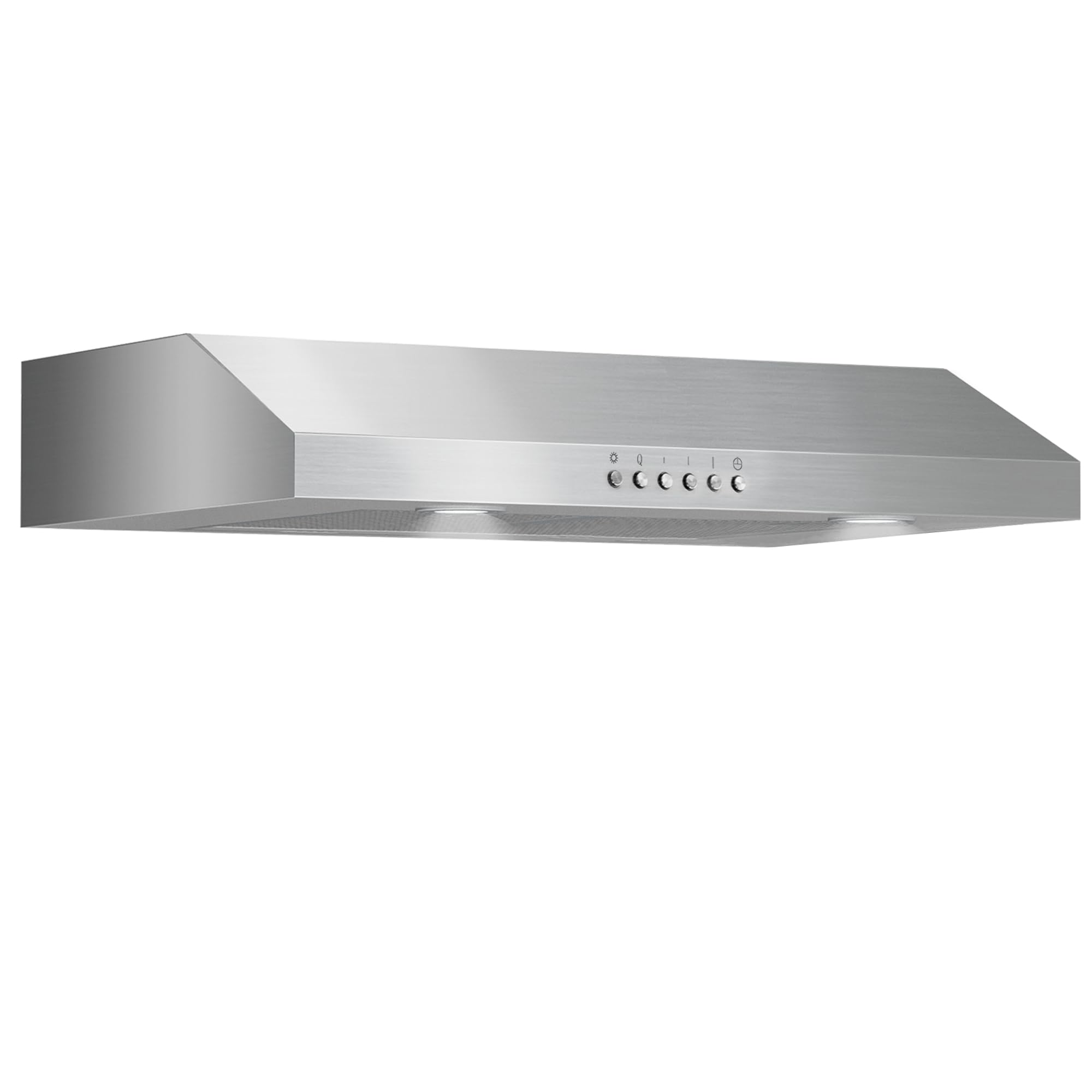 ONEEON 24 inch Under Cabinet Range Hood, Slim Kitchen Hood with 4 Speed Exhaust Fan, 2 Washable Reusable Filters, LED Lights, Stainless Steel product image