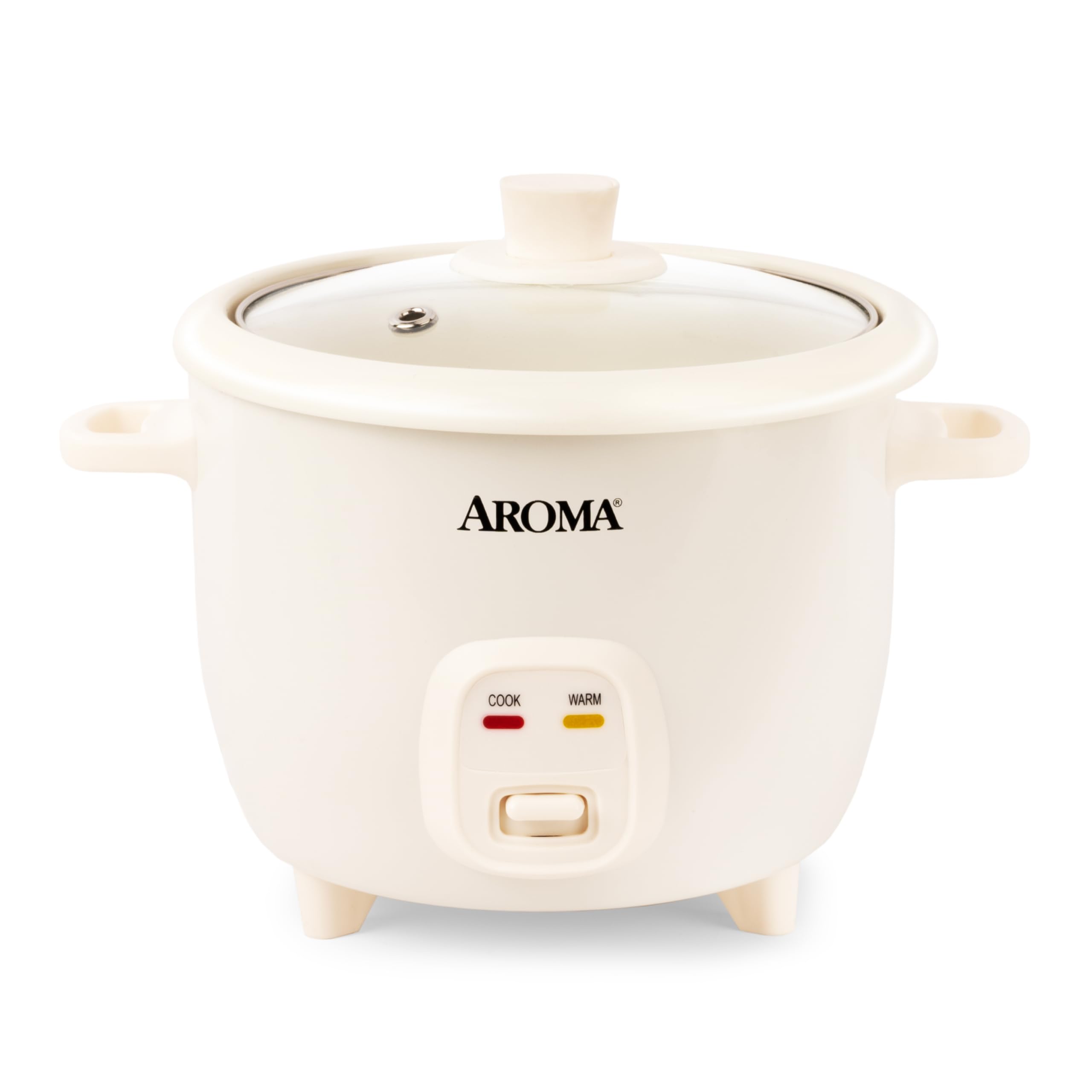 AROMA CoreCoat Pot-Style Rice Cooker with One-Touch Control and Non-Stick Ceramic Coating 6 Cups Cooked, 3 Cups Uncooked product image