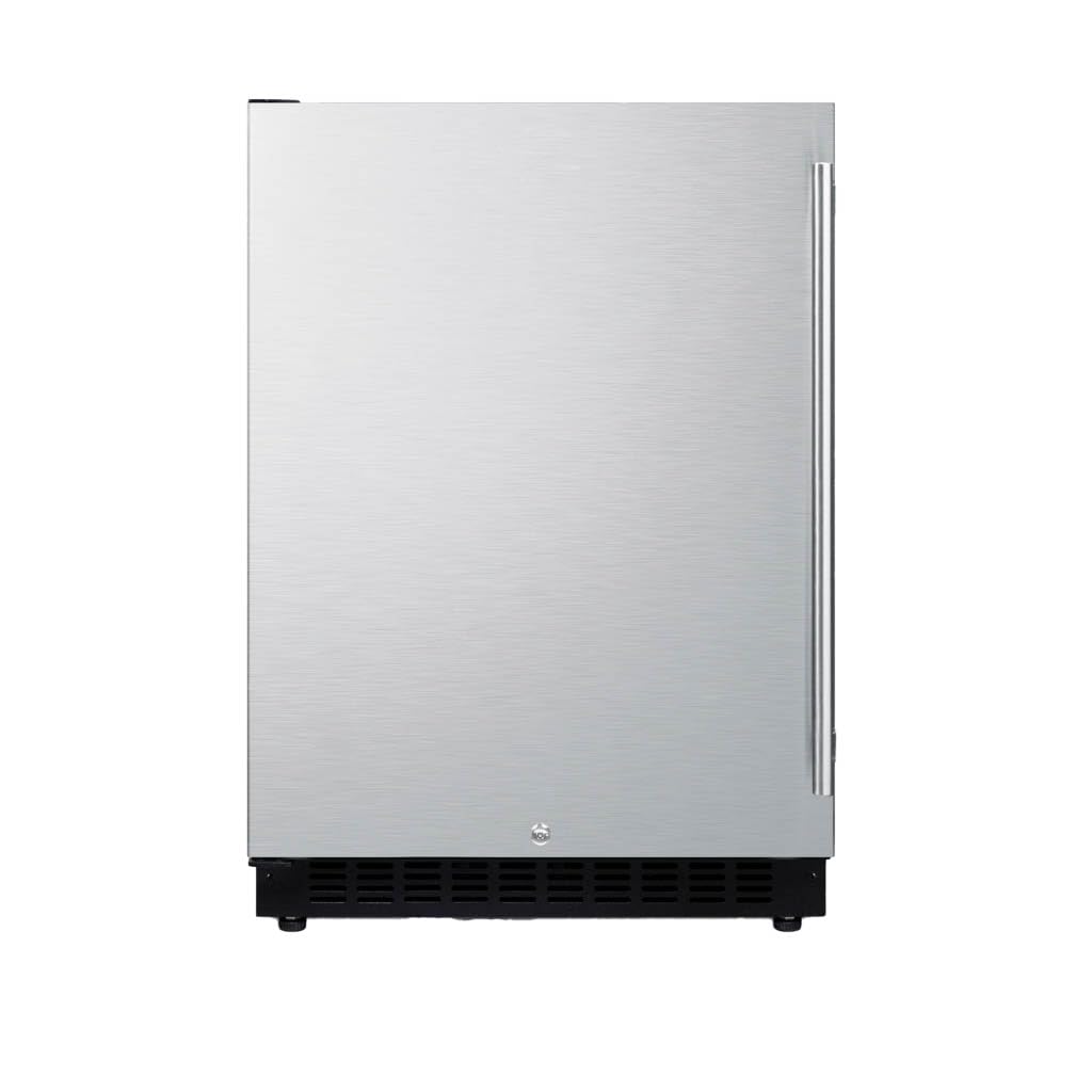 Summit 24" Built-In Refrigerator, 4.8 cu.ft., ADA Compliant, Undercounter, Stainless Steel Wrapped - AL54CSSLHD Left Handed Door Swing product image