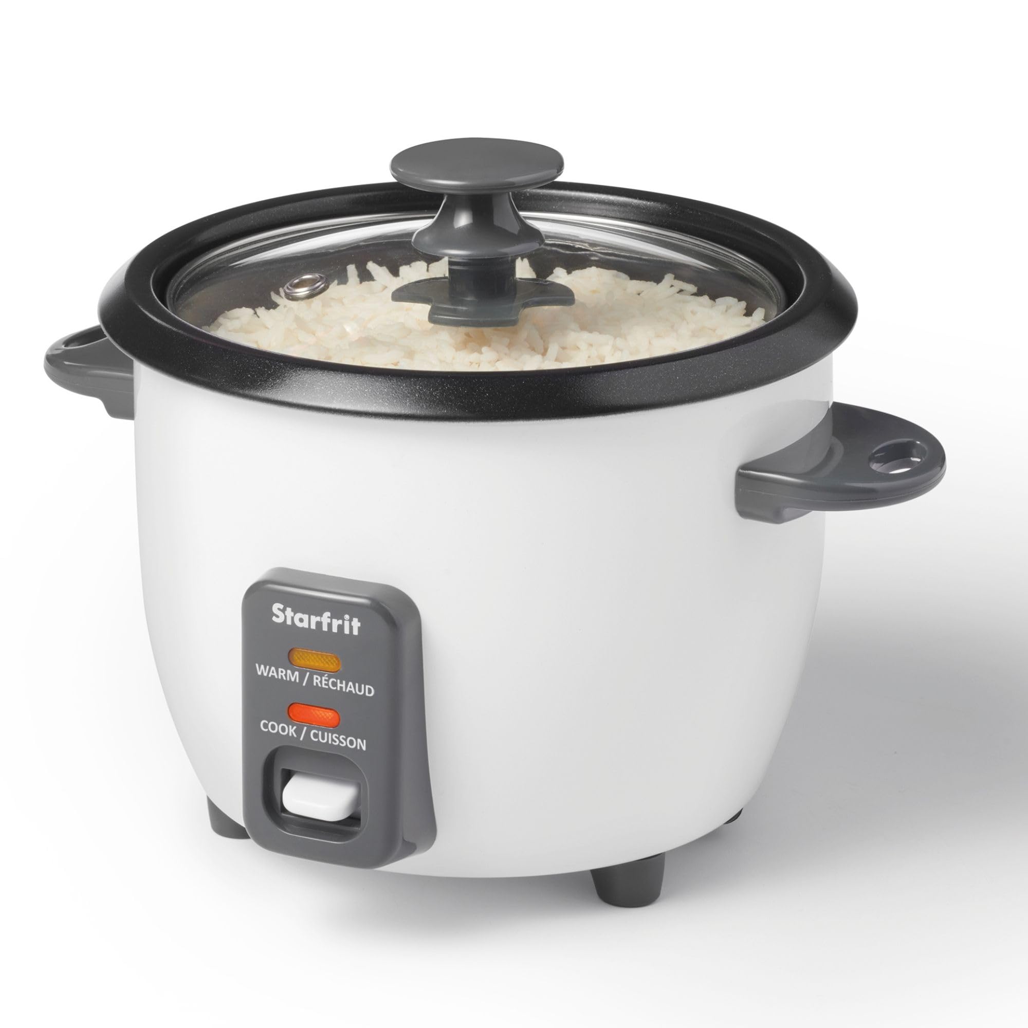 Starfrit Electric Rice Cooker - 6 Cups - Steamer Basket, Measuring Cup & Service Spoon - 300W - Makes Perfect Rice! product image