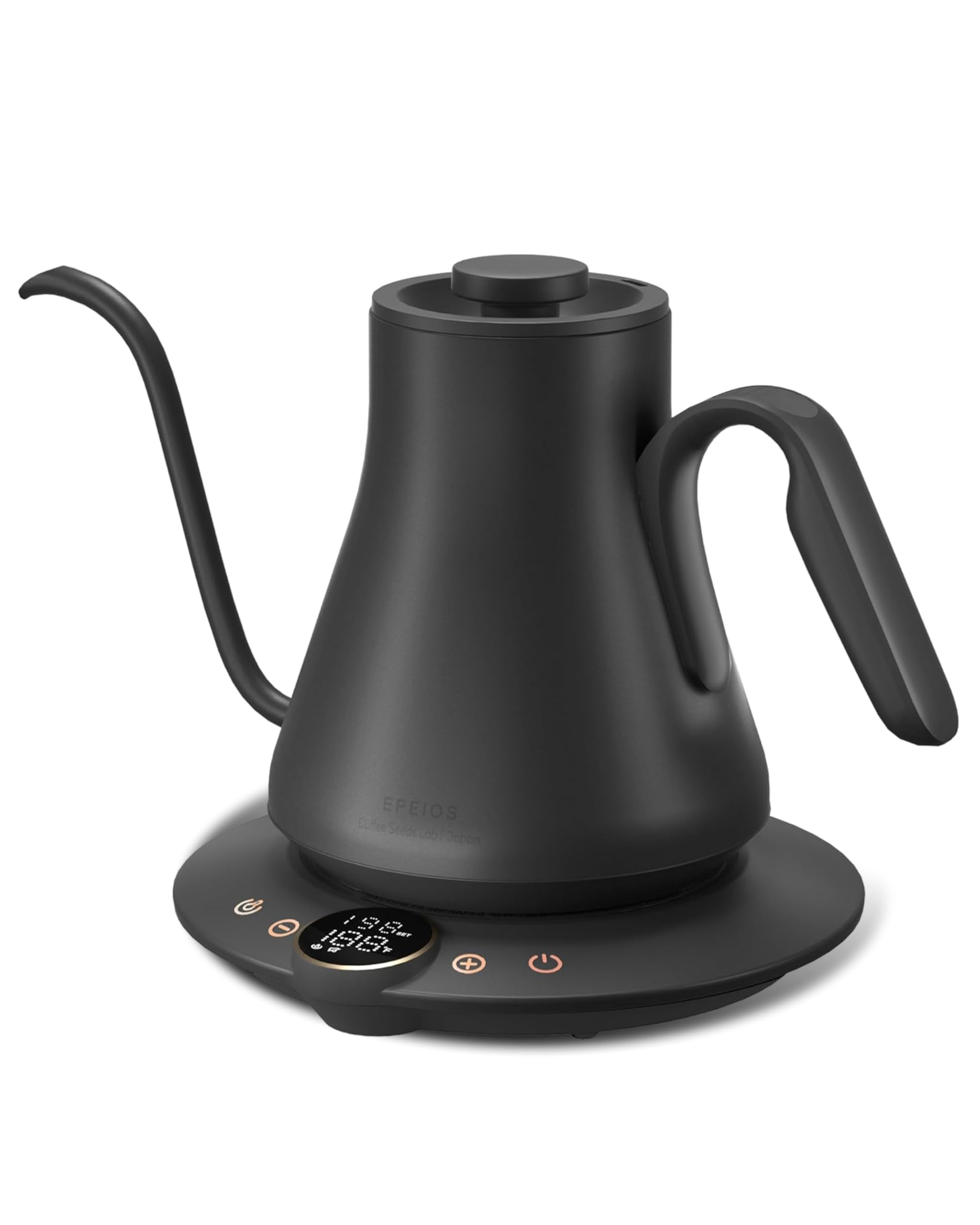 Electric Kettle, Gooseneck Electric Kettle, ±1℉ Temperature Control, Stainless Steel Inner, Quick Heating, for Pour Over Coffee, Brew Tea, Boil Hot Water, 1500W/0.9L Black product image