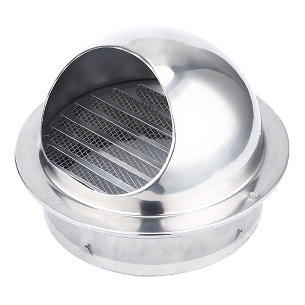 Stainless Steel Exhaust Hood Cover Kitchen Air Vent Protection Cap for Range Hoods Sturdy Exhaust Outlet Sleek Silver Finish product image