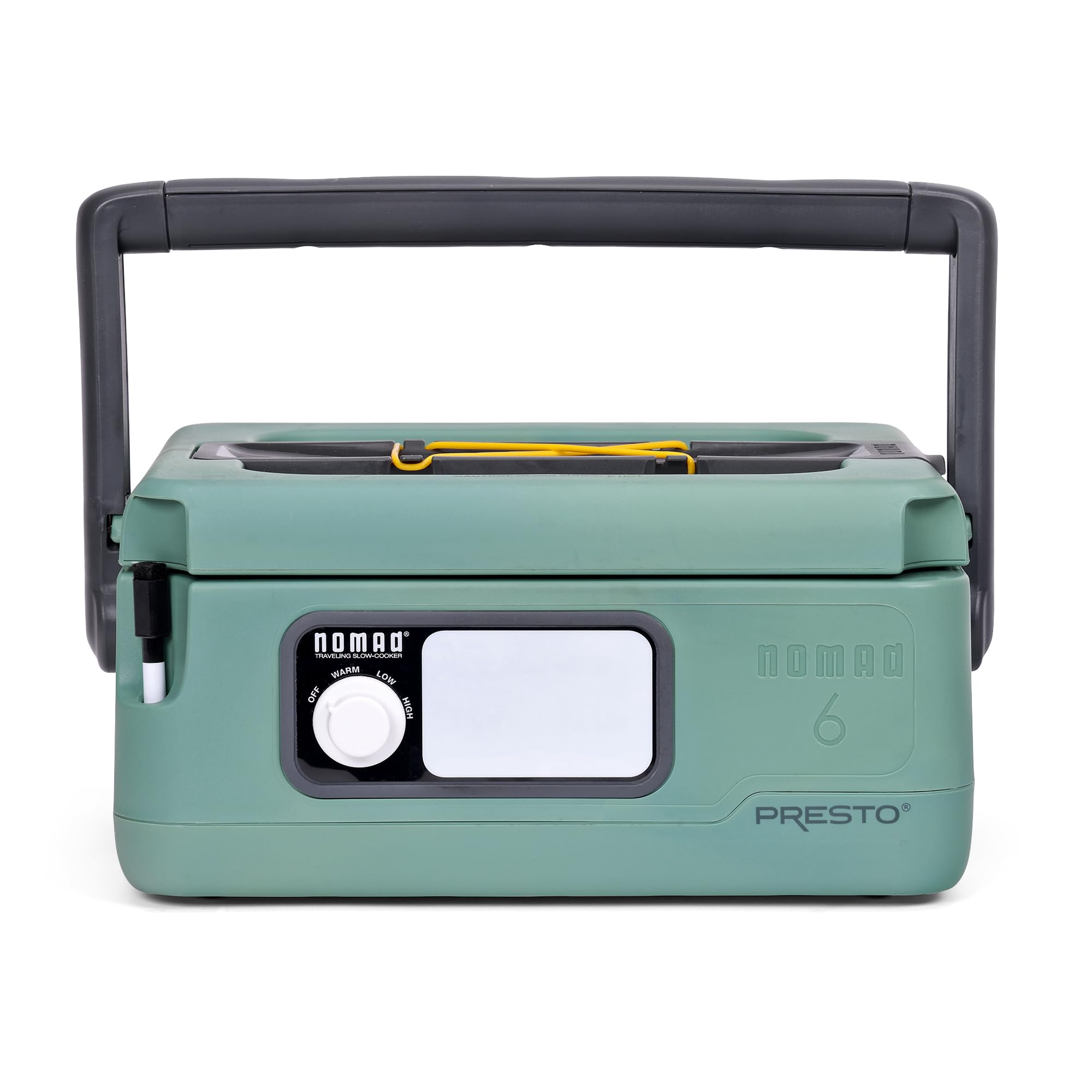 Presto 06016 6-Quart Nomad Traveling Slow Cooker, Locking Lid, Dry Erase Board, Green product image