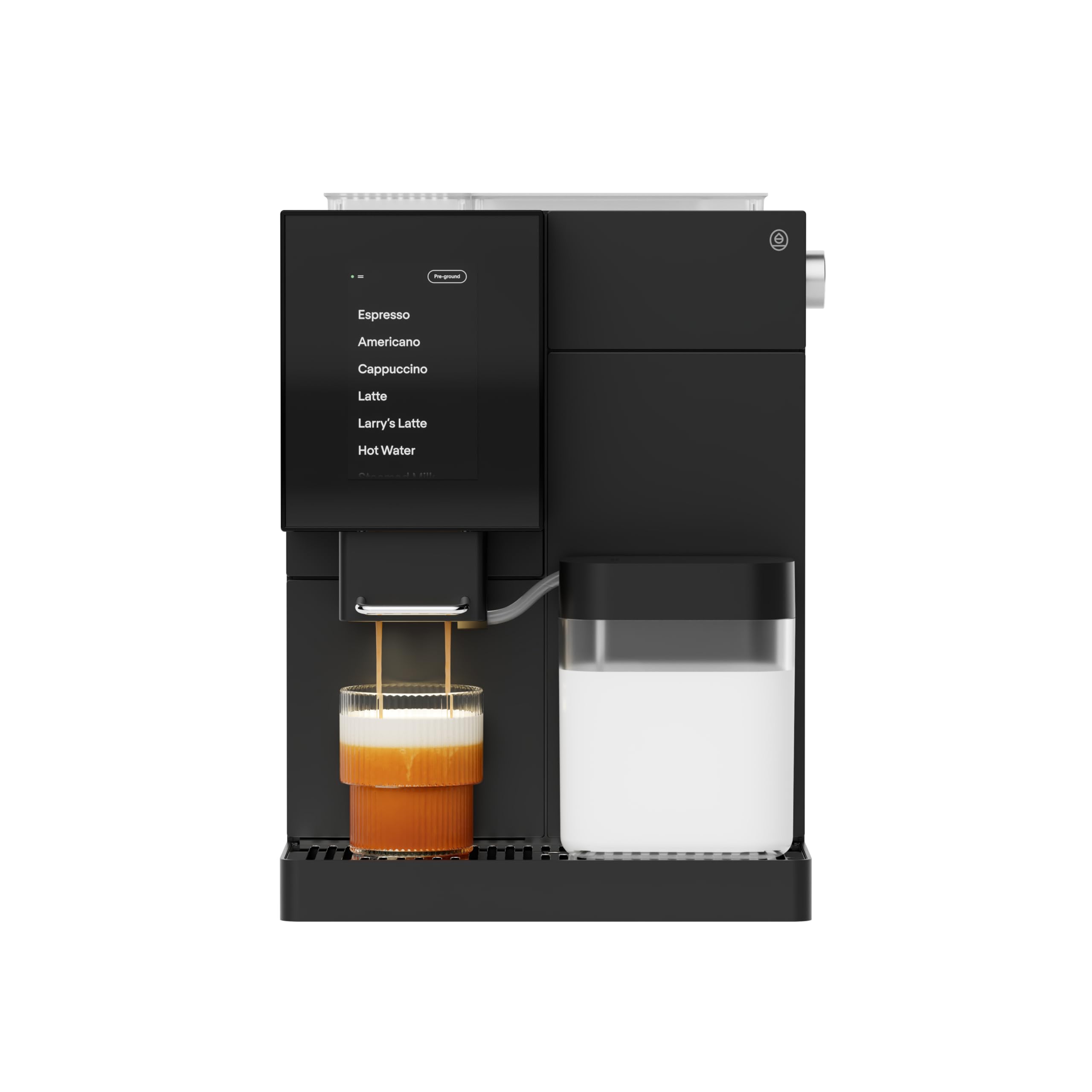 Terra Kaffe Super Automatic Espresso Machine - App-Enabled Coffee Machine - Auto Wake & Sleep - All Milk Types - Roaster-Approved Espresso Settings - Cappuccino Machines - Gifts for Men - Black TK-02 product image