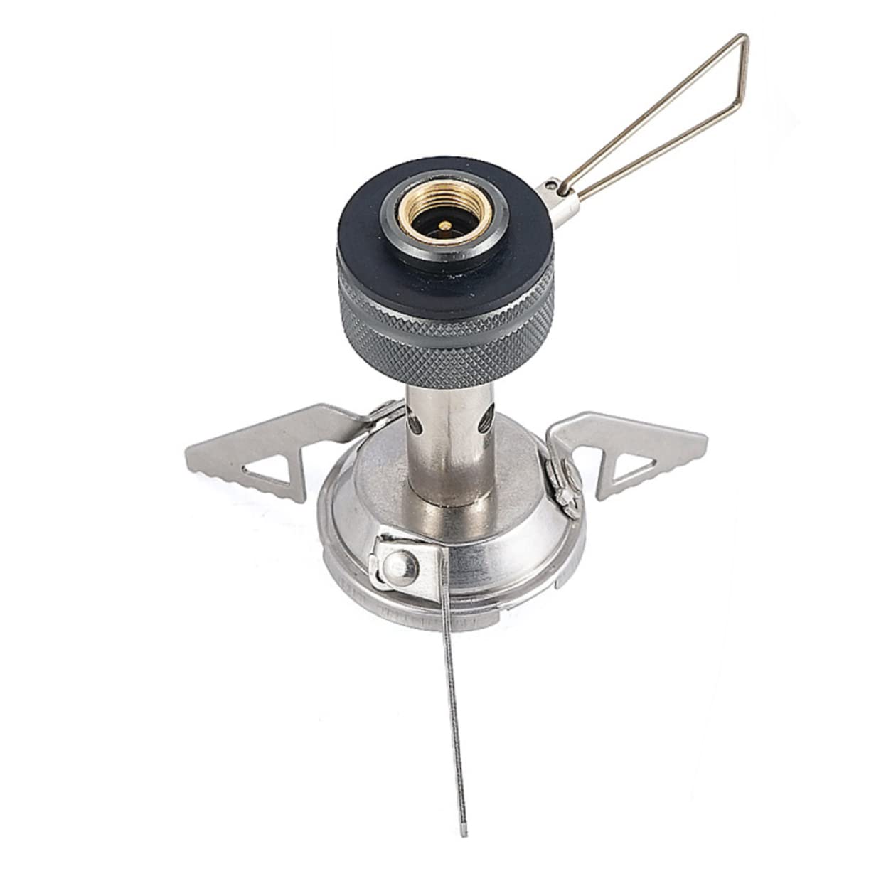 Mini Stove for Hiking Camping Kettle Camping Pans for Gas Stove Propane Burner Propane Fire Pit Portable Gas for Camping Stove Gas Canisters Regulator Gas Heater Blow Cooker Silver product image