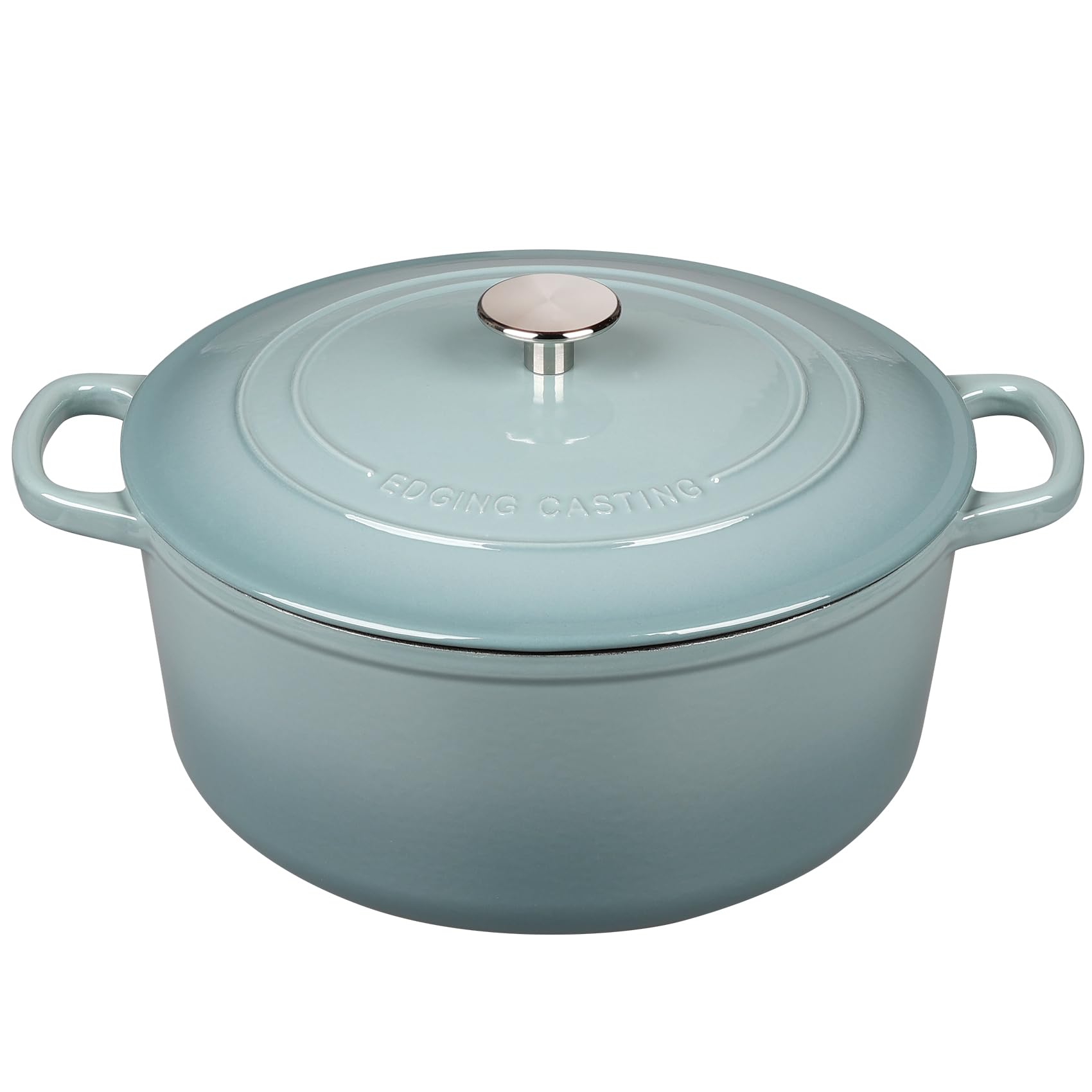 Enameled Dutch Ovens Cast Iron Dutch Oven Pot with Lid for Bread Baking, Cook, Dual Handle, 5.5 Quart, Seasalt product image