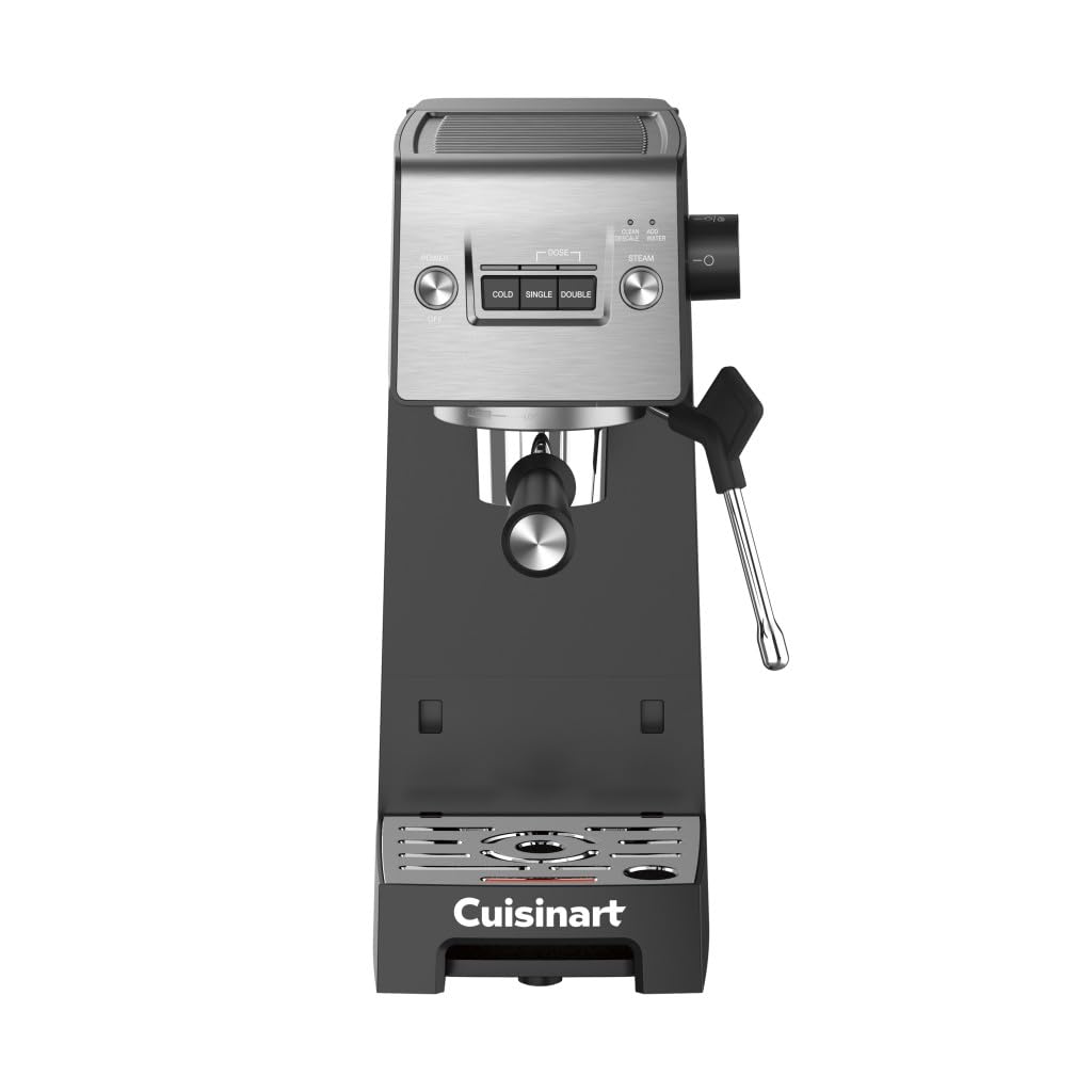 Cuisinart Espresso Bar Slim Coffee Espresso Machine, Makes Hot or Cold Cafe-Quality Beverages Including Cappuccino, Lattes, and Cold Extracted Drinks, Steam/Frothing Wand for Milk-Based Drinks,EM-160 product image