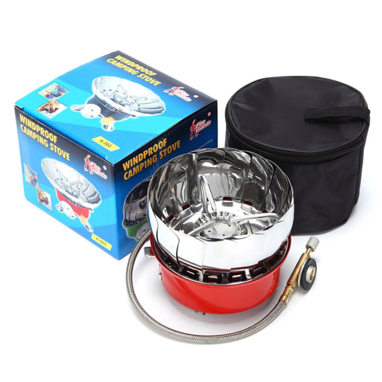 YARNOW Portable Gas Stove Head for Camping and Barbecue Mini Furnace End for Hiking Compact and Lightweight Burner for Outdoor Cooking product image