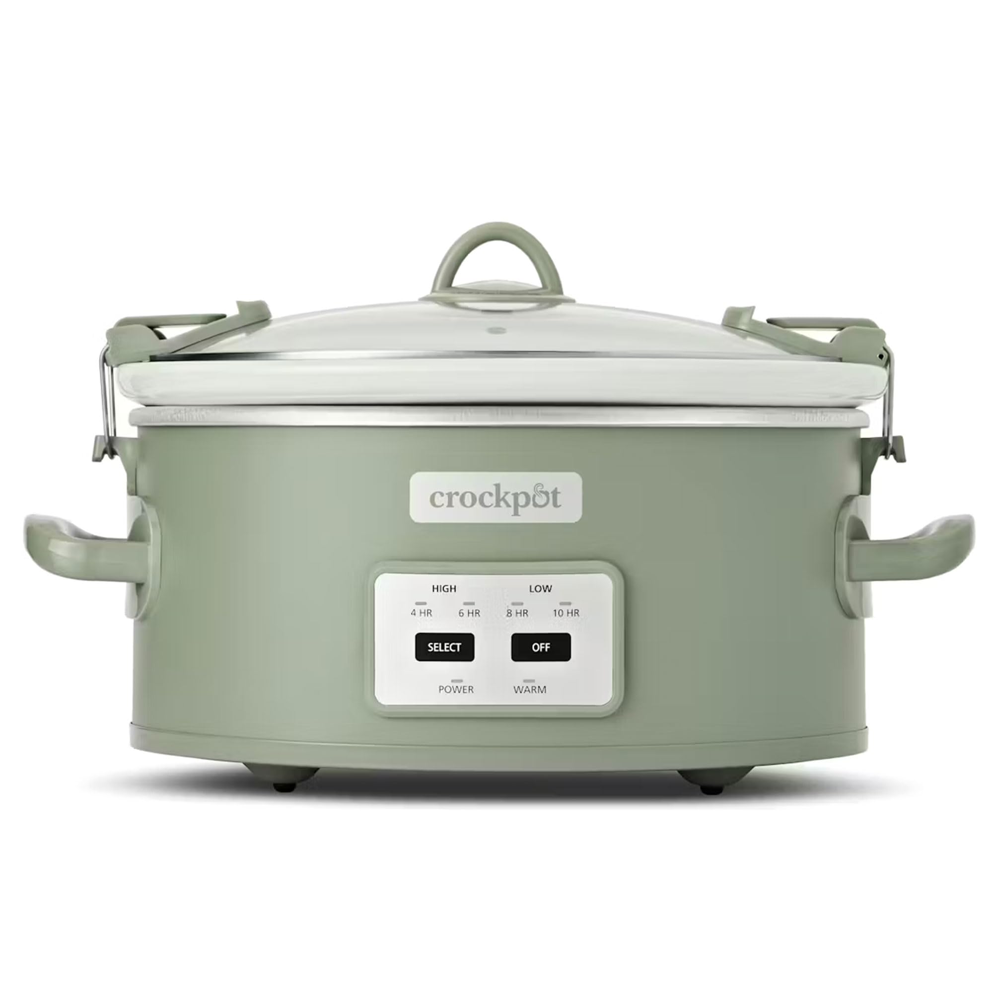Crock-Pot Locking Lid 6qt Cook and Carry Programmable Slow Cooker Moonshine Green Green product image