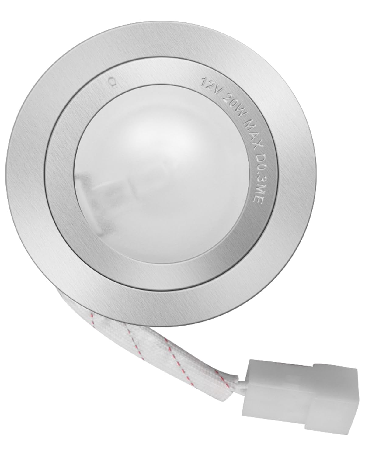 Range Hood Light Housing SB02300798 Compatible with Broan Nutone PM500 PM500SS EE55000 Series Range Hoods, LED Hood Light Bulb AC 12V MAX 20W, Stainless Steel Frosted Glass Cover Light product image