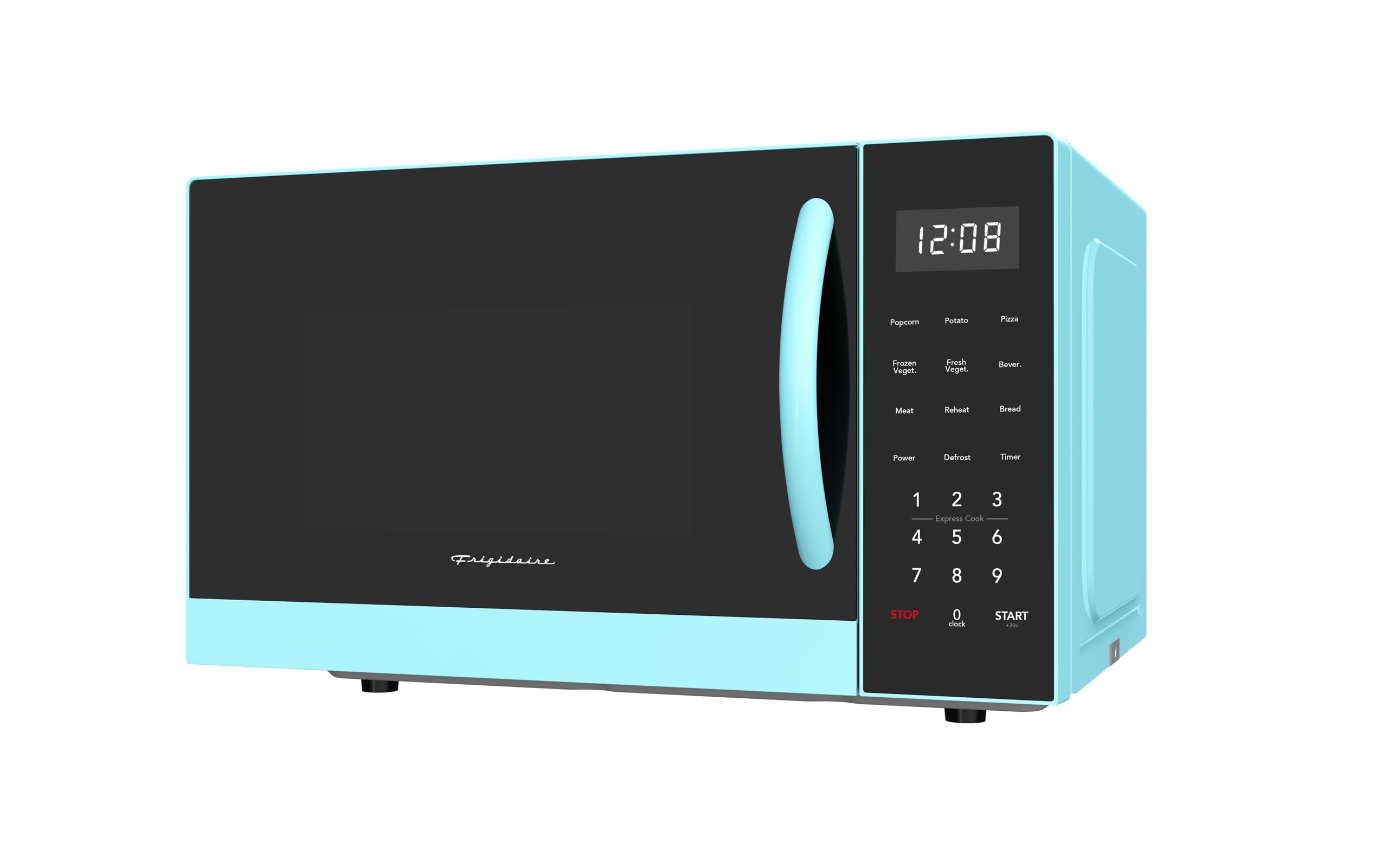 FRIGIDAIRE 0.9-Cubic Feet Microwave Oven with Oversized Display, Blue product image
