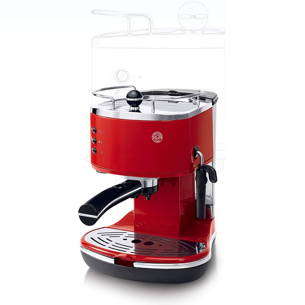 Retro Red Household Pump Pressure Semi-automatic Fancy Coffee Machine Pump Pressure Type Stainless Steel product image